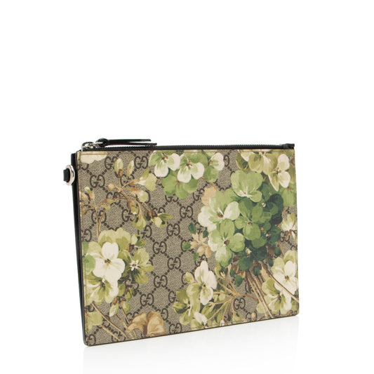 Gucci Leather Canvas Clutch