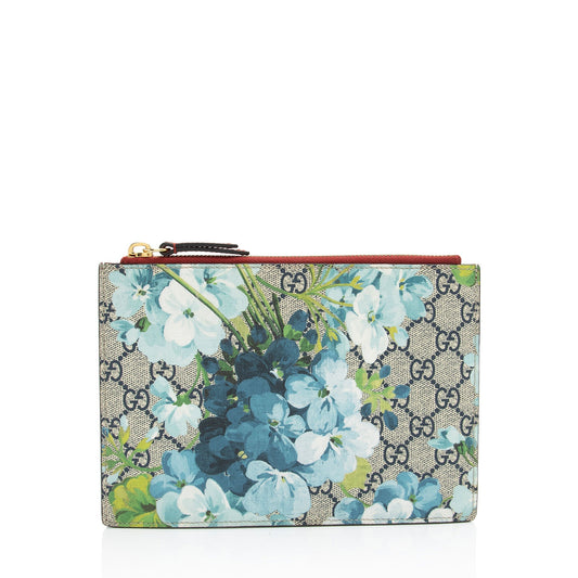 Gucci Pochette Leather Canvas Clutch