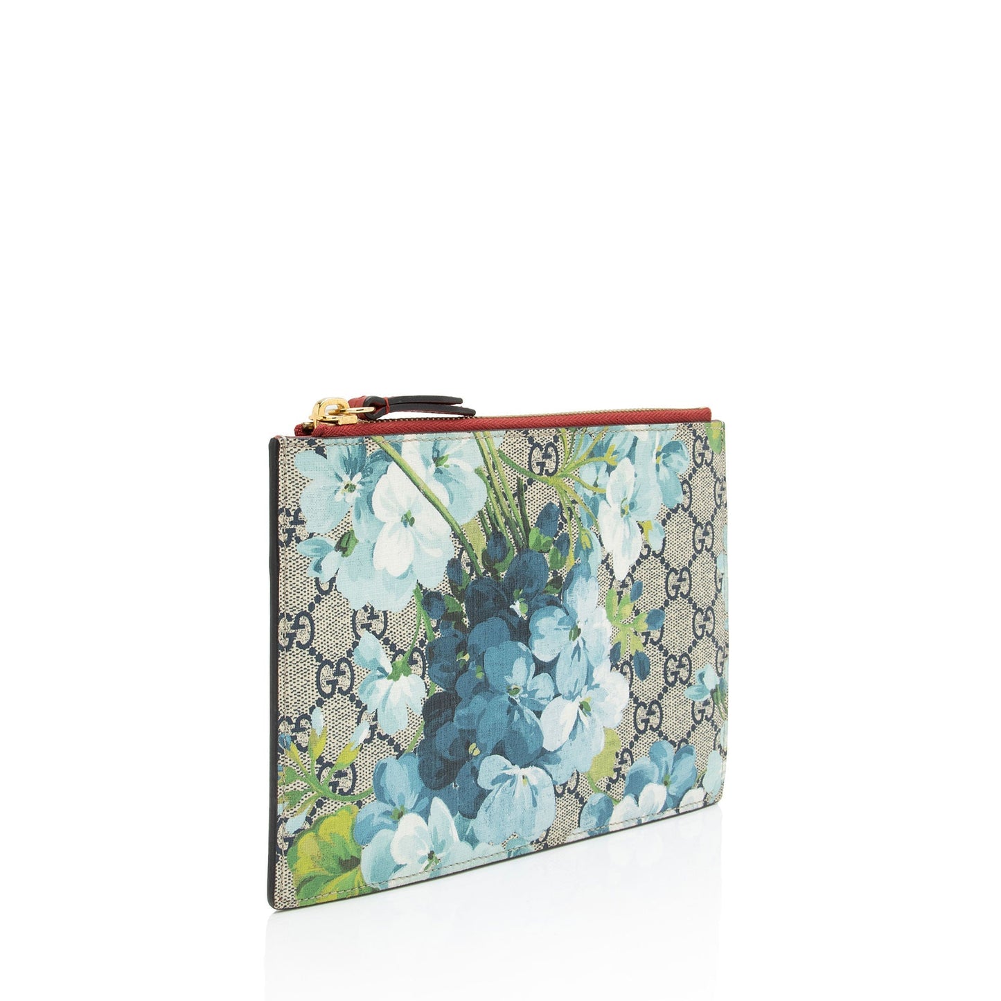 Gucci Pochette Leather Canvas Clutch