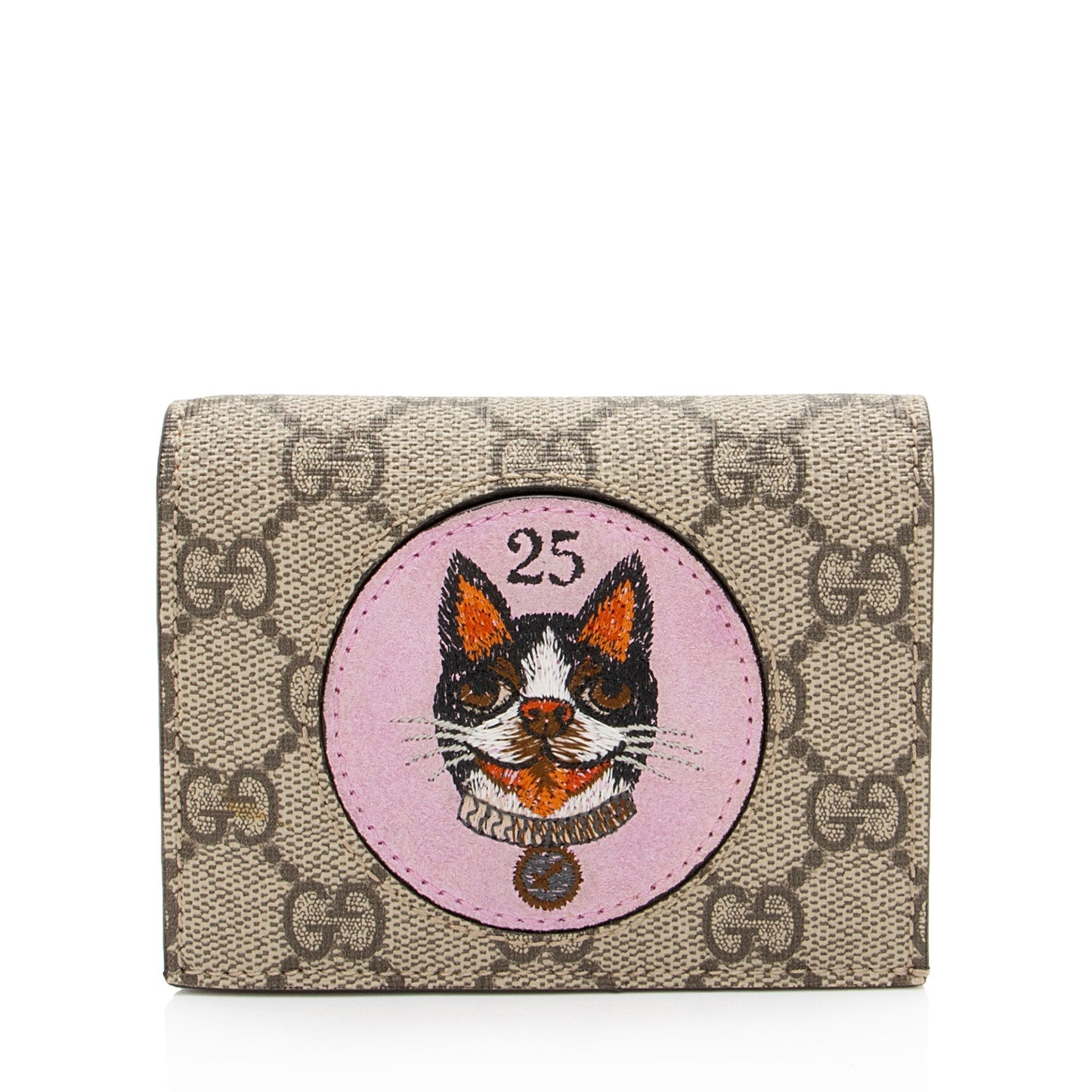 Gucci GG Supreme Bosco Patch Card Case