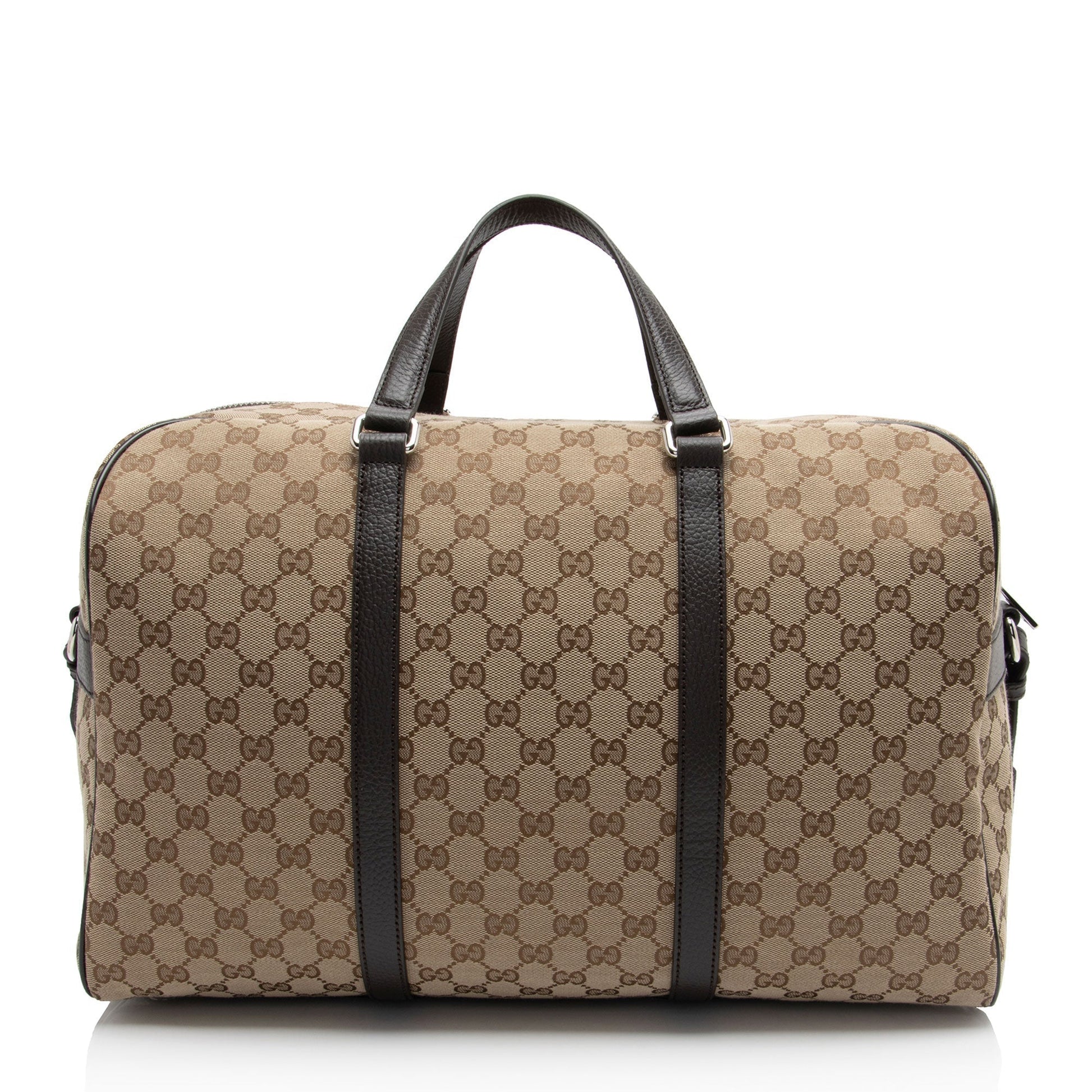 Gucci Leather Canvas Shoulder Bag