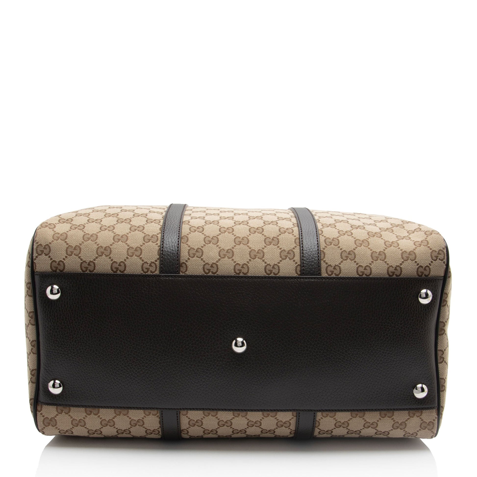 Gucci Leather Canvas Shoulder Bag