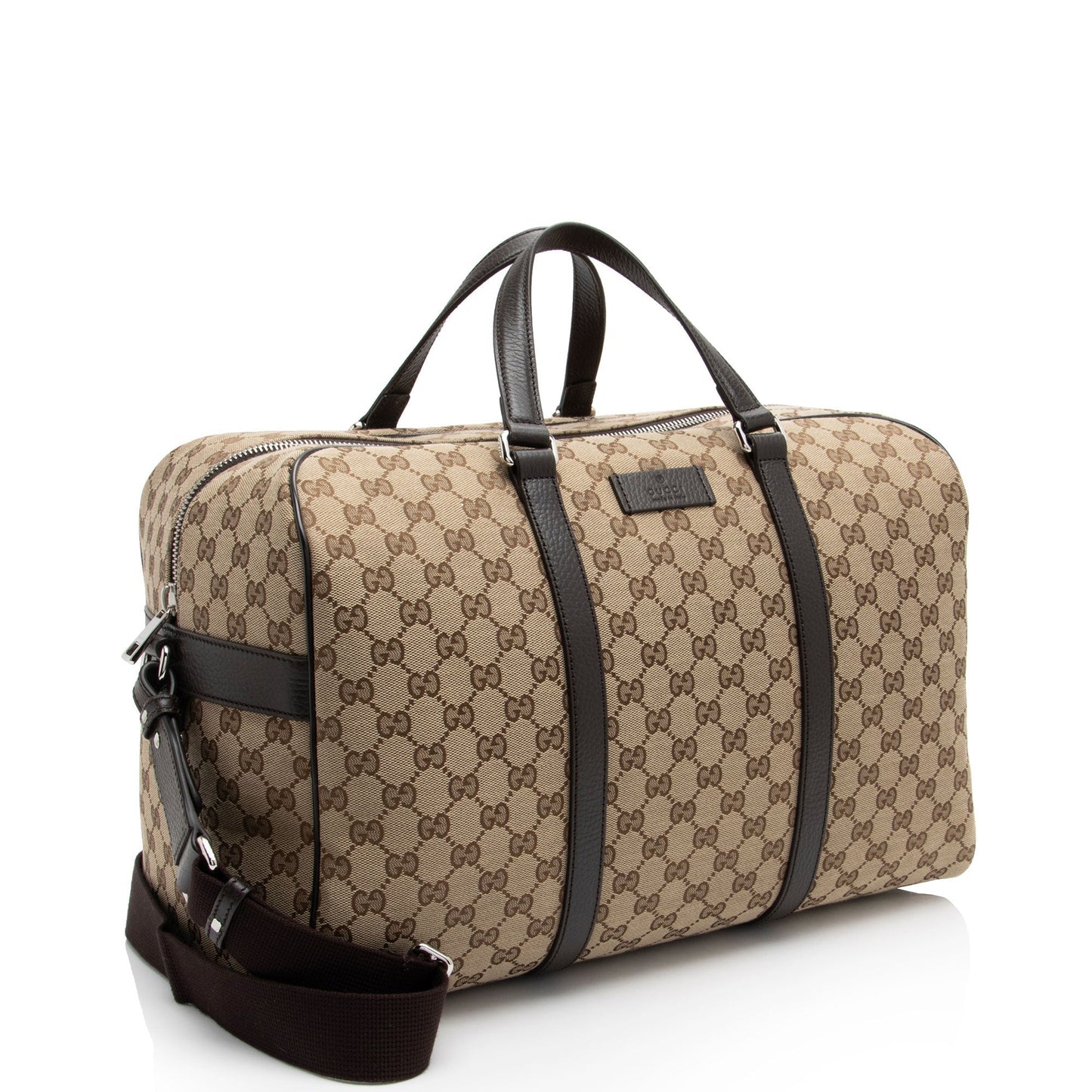 Gucci Leather Canvas Shoulder Bag