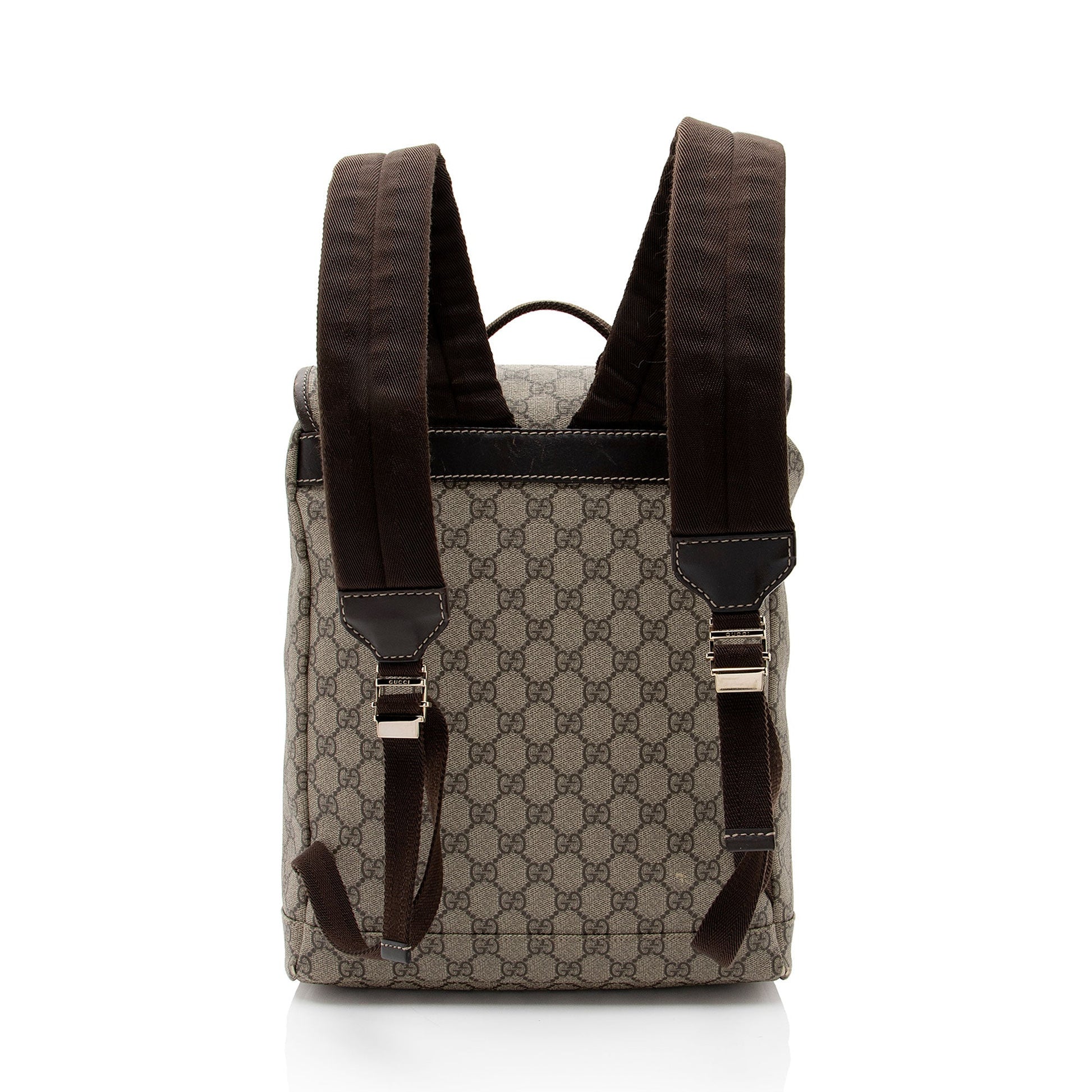 Gucci Leather Canvas Shoulder Bag