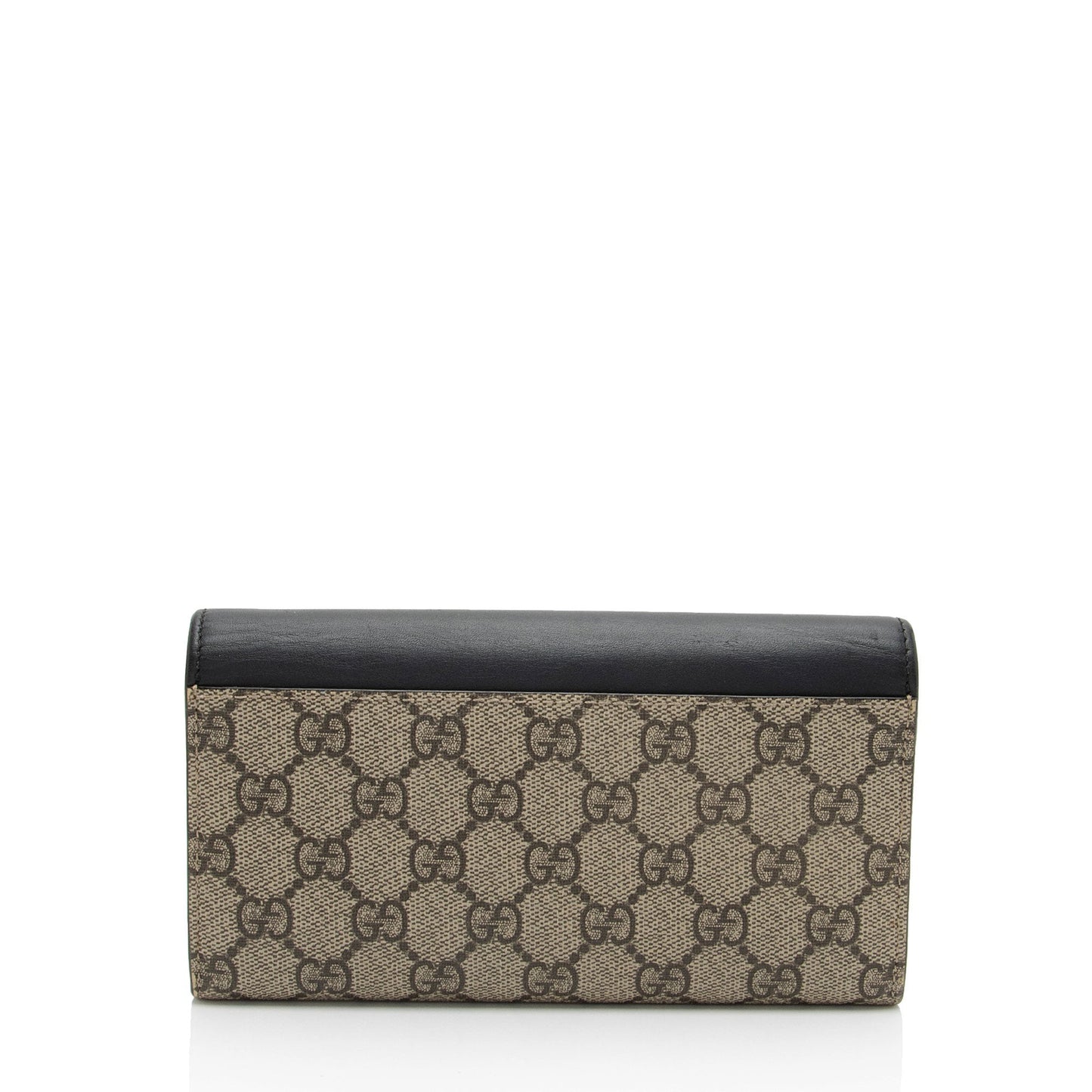 Gucci GG Supreme Calfskin Padlock Chain Wallet