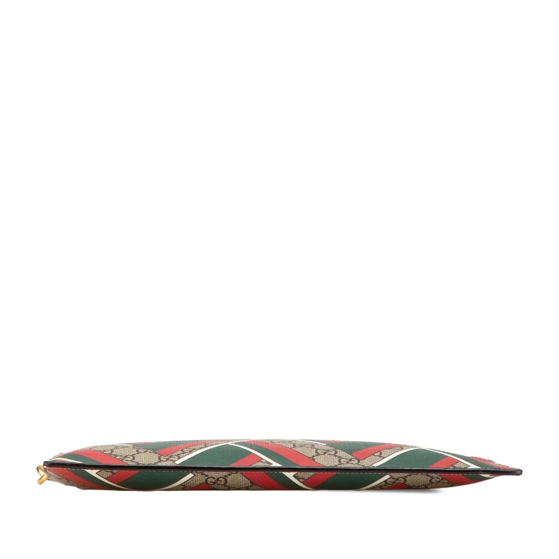 Gucci GG Supreme Chevron Clutch