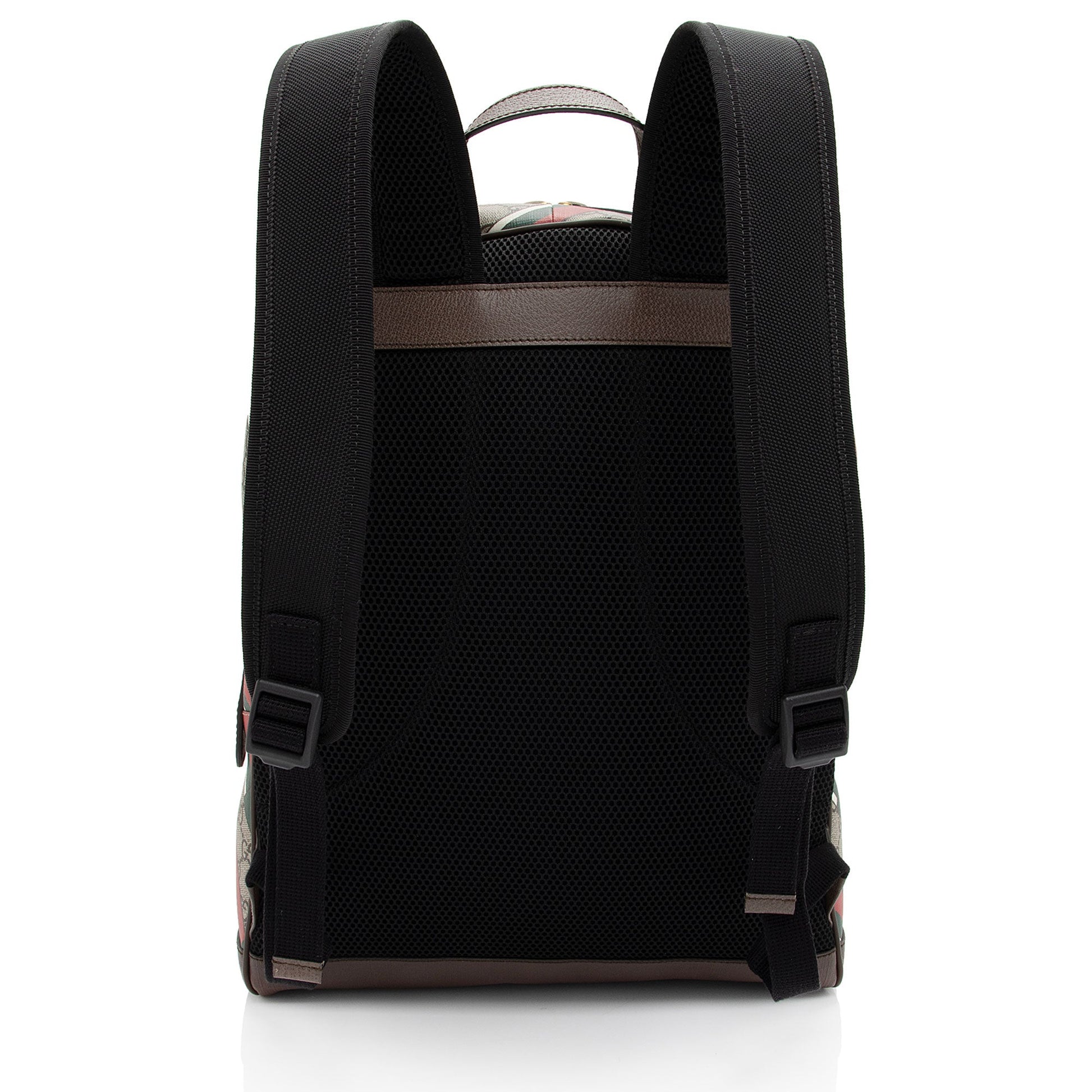 Gucci Nylon Leather Canvas Shoulder Bag