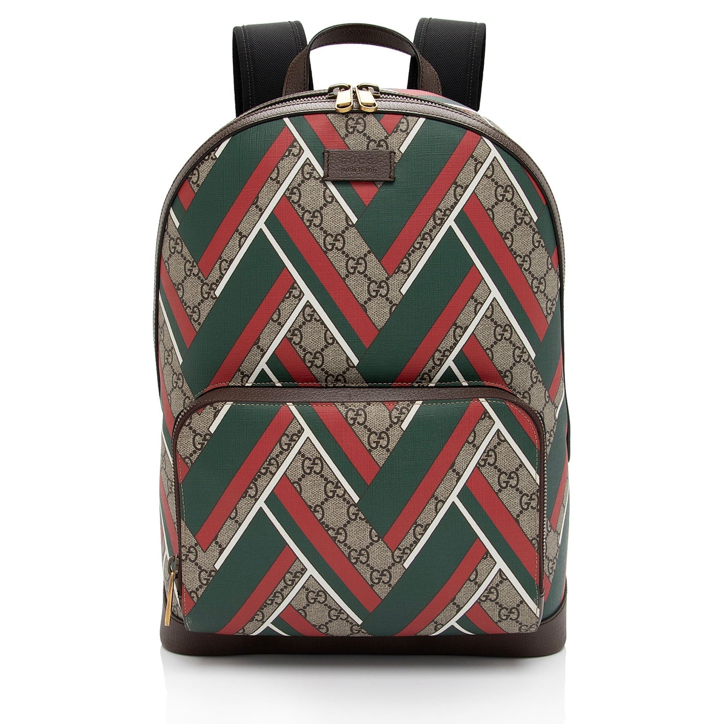 Gucci Nylon Leather Canvas Shoulder Bag
