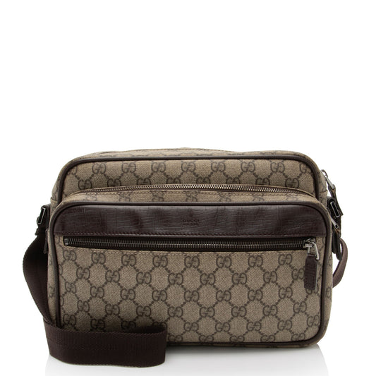 Gucci Nylon Leather Canvas Crossbody