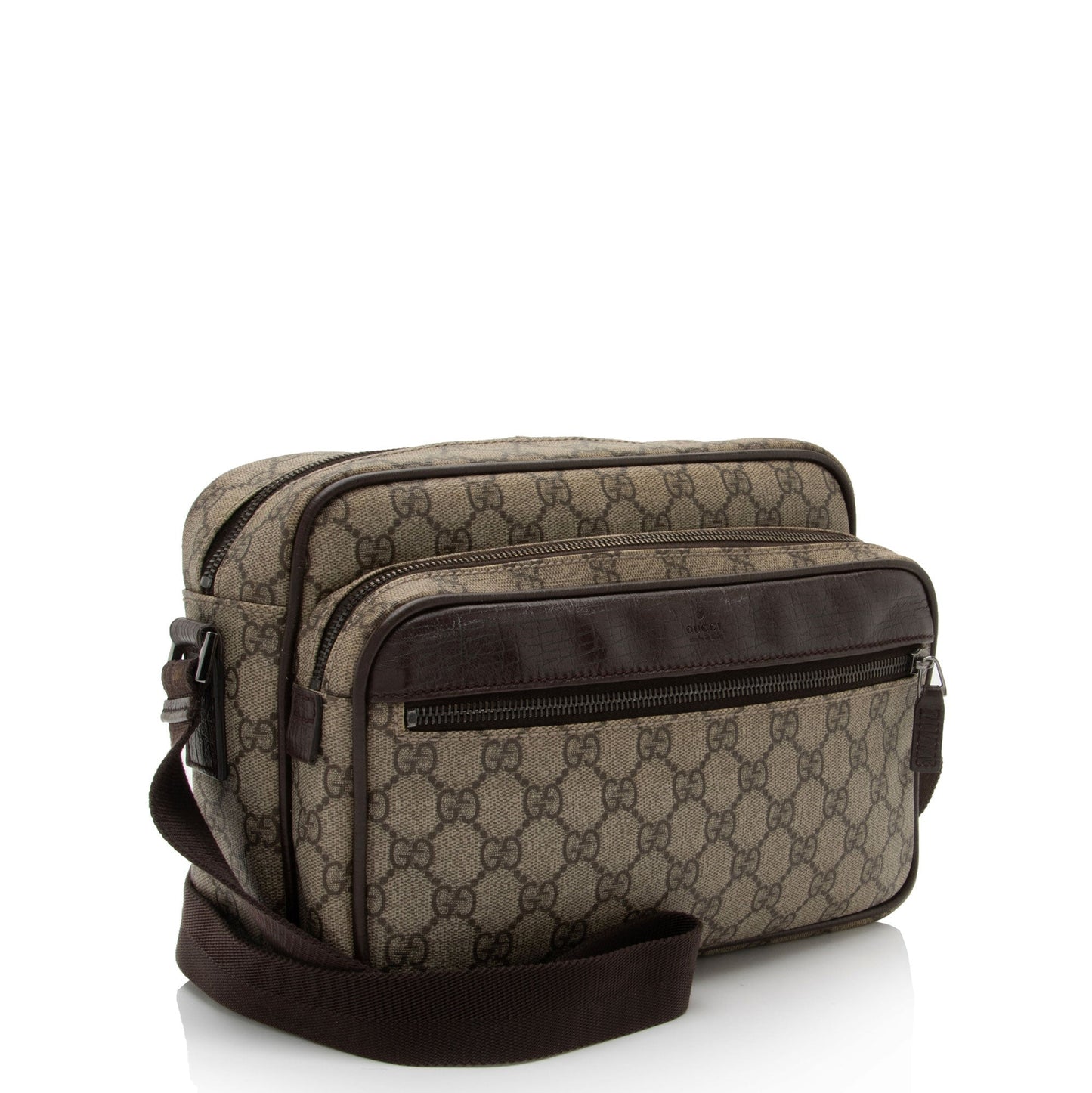 Gucci Nylon Leather Canvas Crossbody