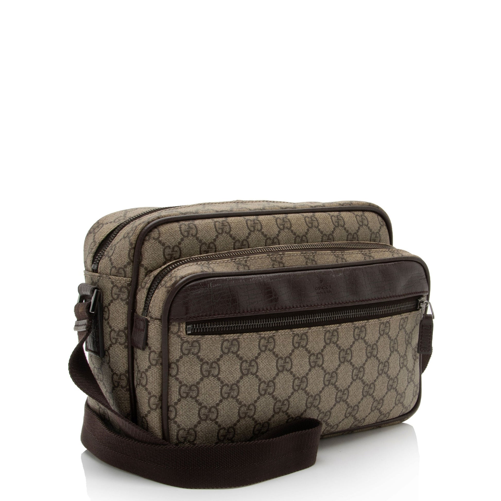 Gucci Nylon Leather Canvas Crossbody