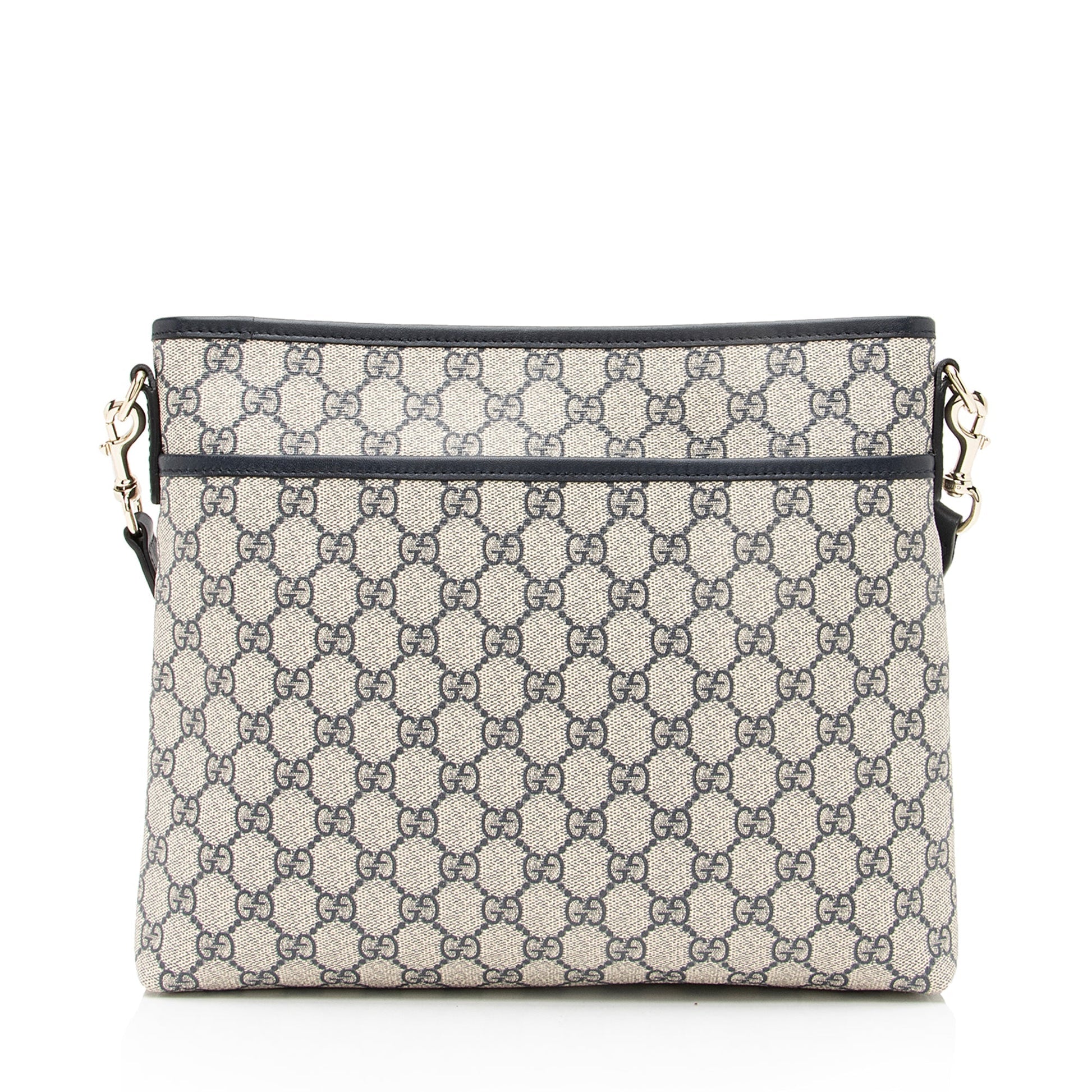 Gucci GG Supreme Classic Flat Medium Messenger Bag (SHF-23363)