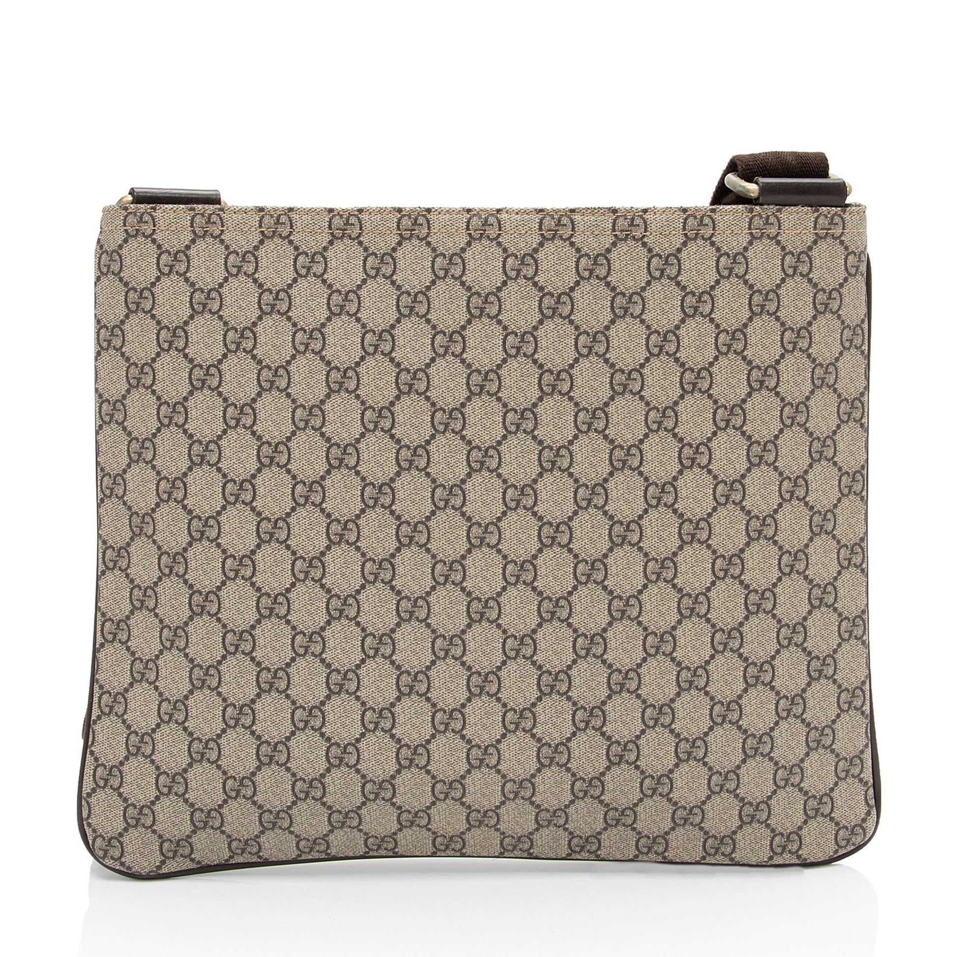 Gucci Nylon Leather Canvas Shoulder Bag