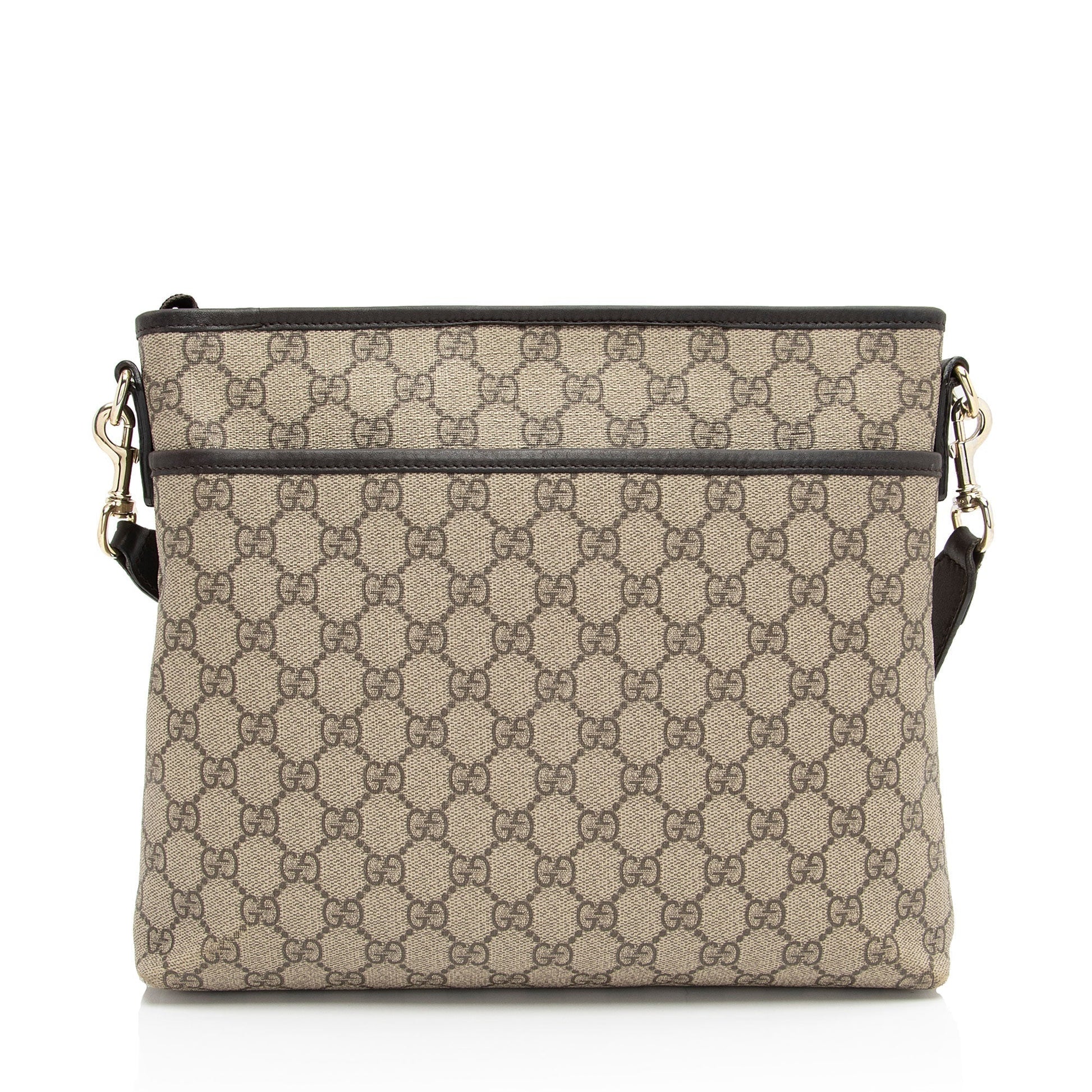 Gucci Leather Canvas Shoulder Bag