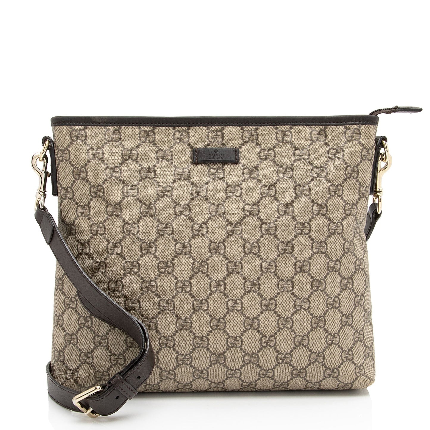 Gucci Leather Canvas Shoulder Bag