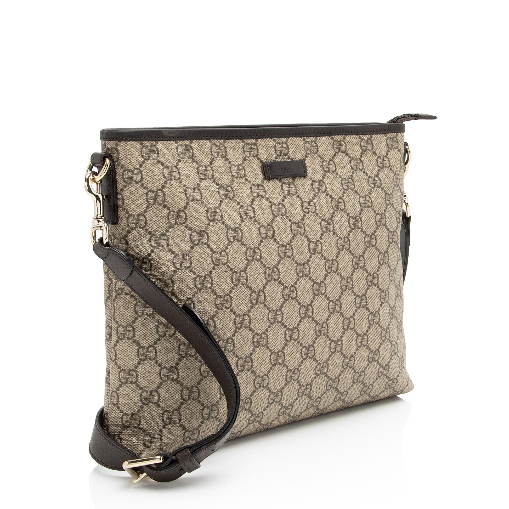 Gucci Leather Canvas Shoulder Bag