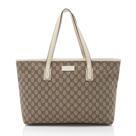 Gucci GG Supreme Classic Medium Zip Tote