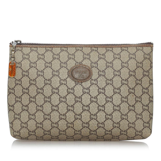 Gucci GG Supreme Clutch Bag (SHG-30889)