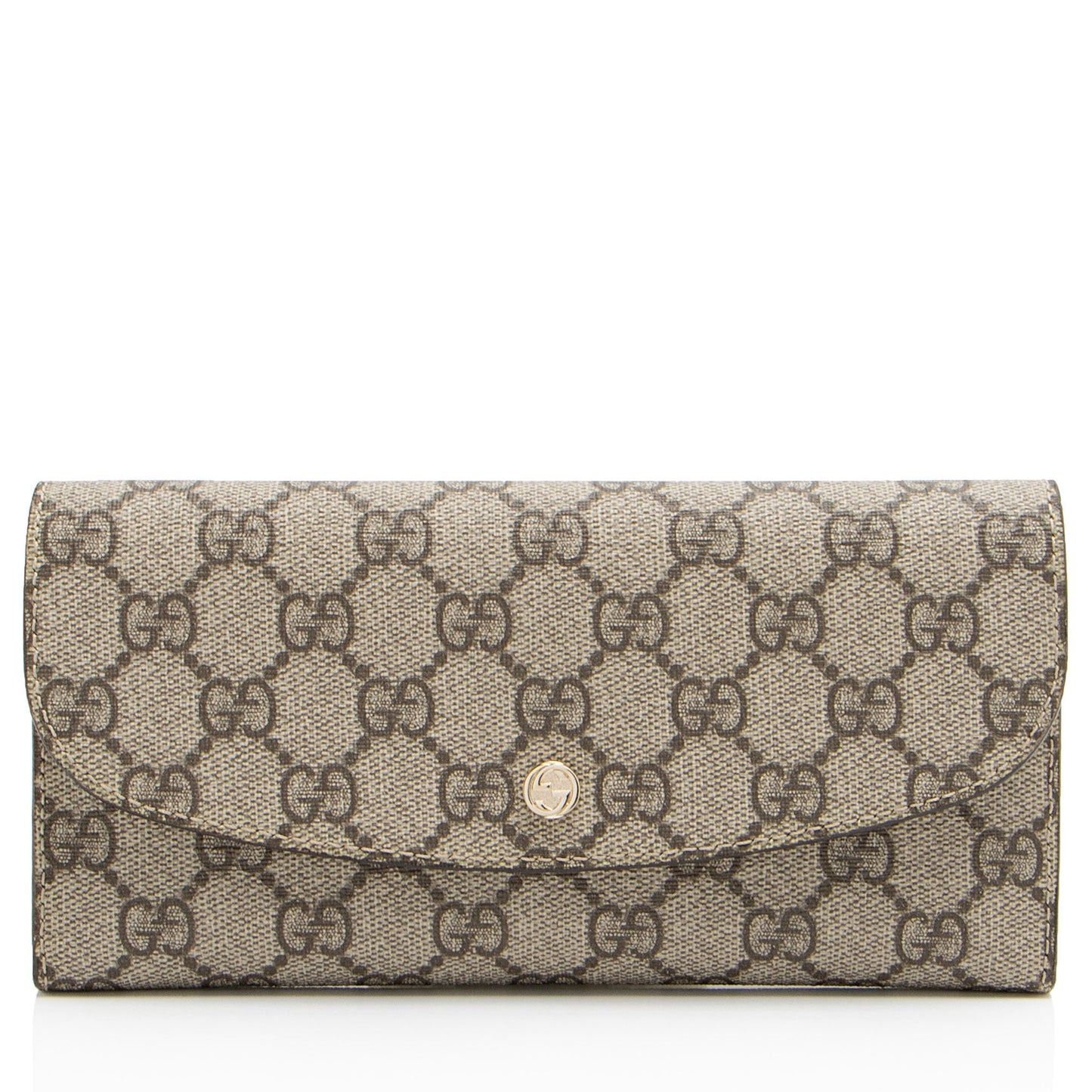Gucci GG Supreme Continental Flap Wallet (SHF-J4rYyN)