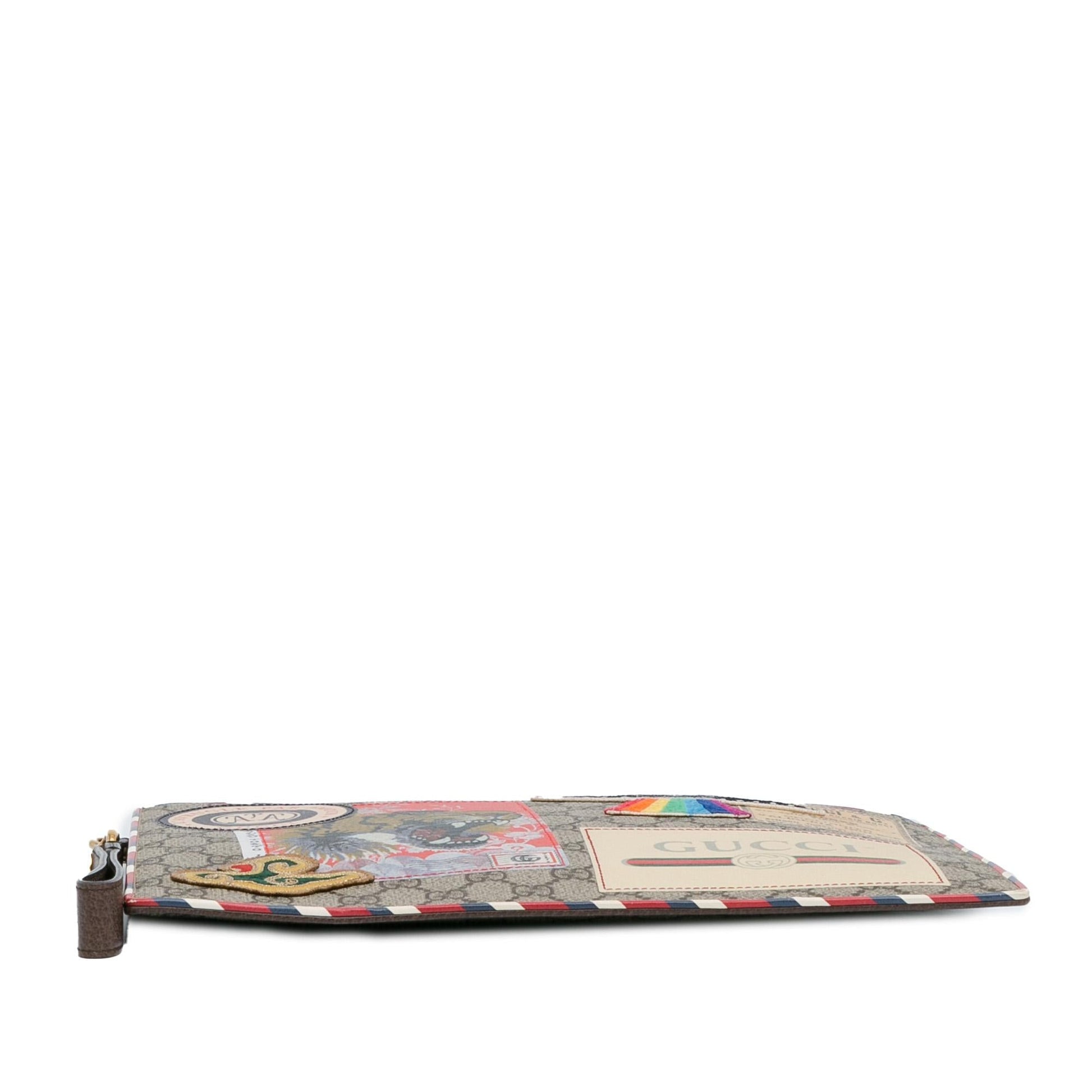 Gucci GG Supreme Courrier Clutch (SHG-XcQo2d)
