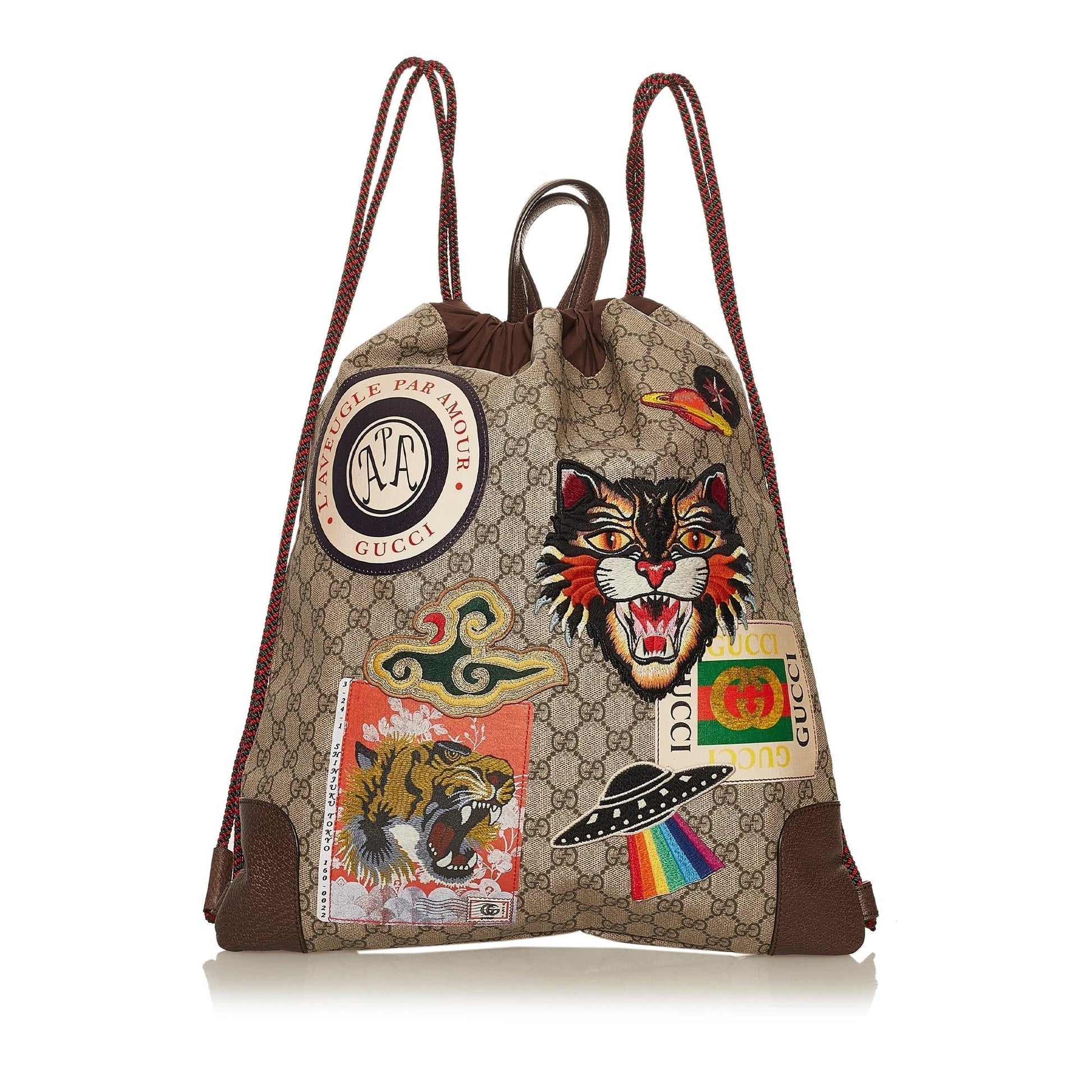 Gucci GG Supreme Canvas Backpack