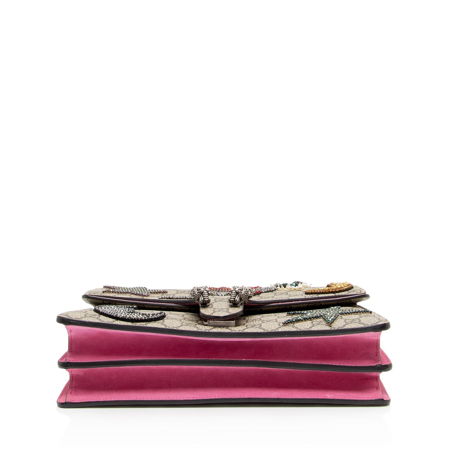 Gucci Leather Canvas Shoulder Bag