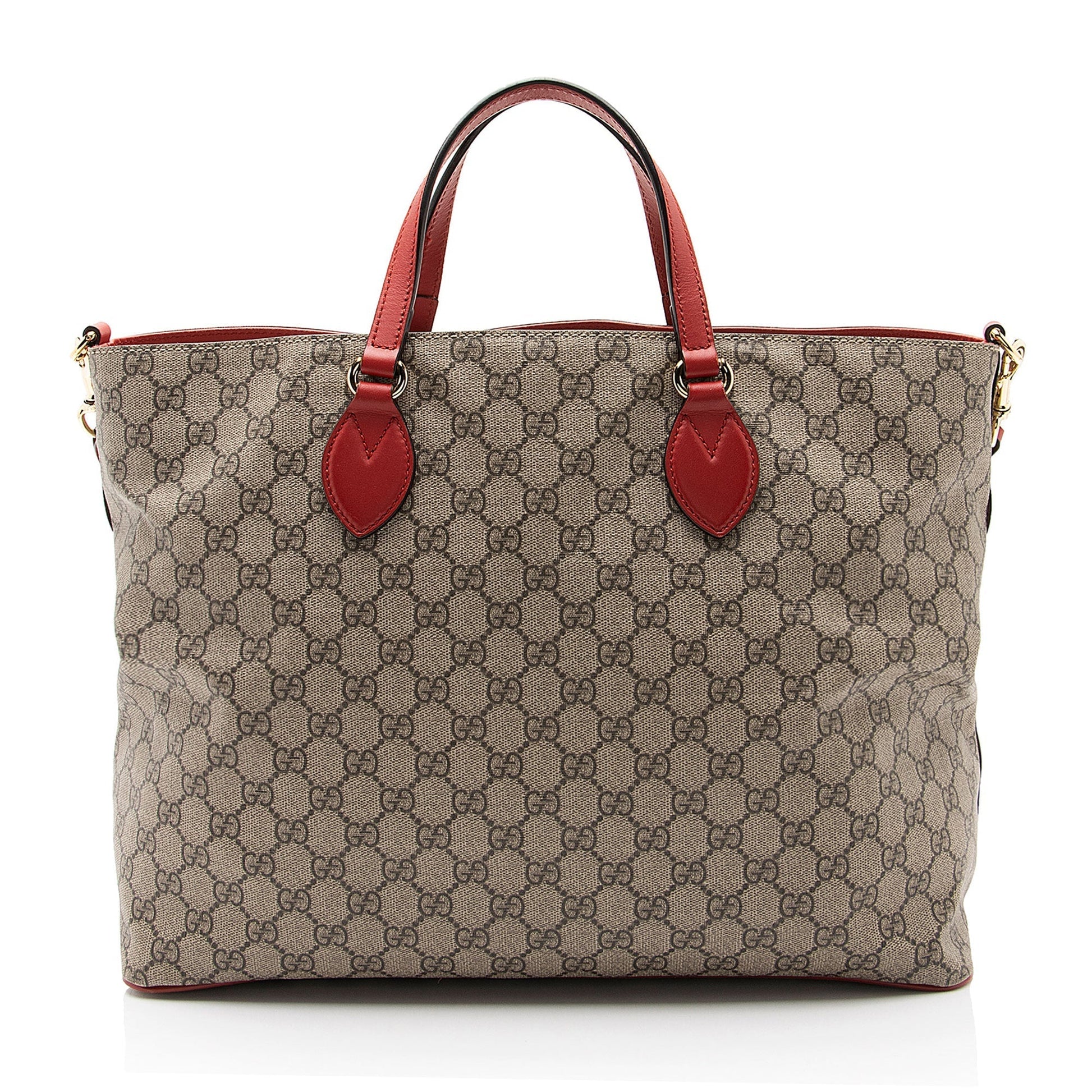 Gucci Leather Canvas Tote
