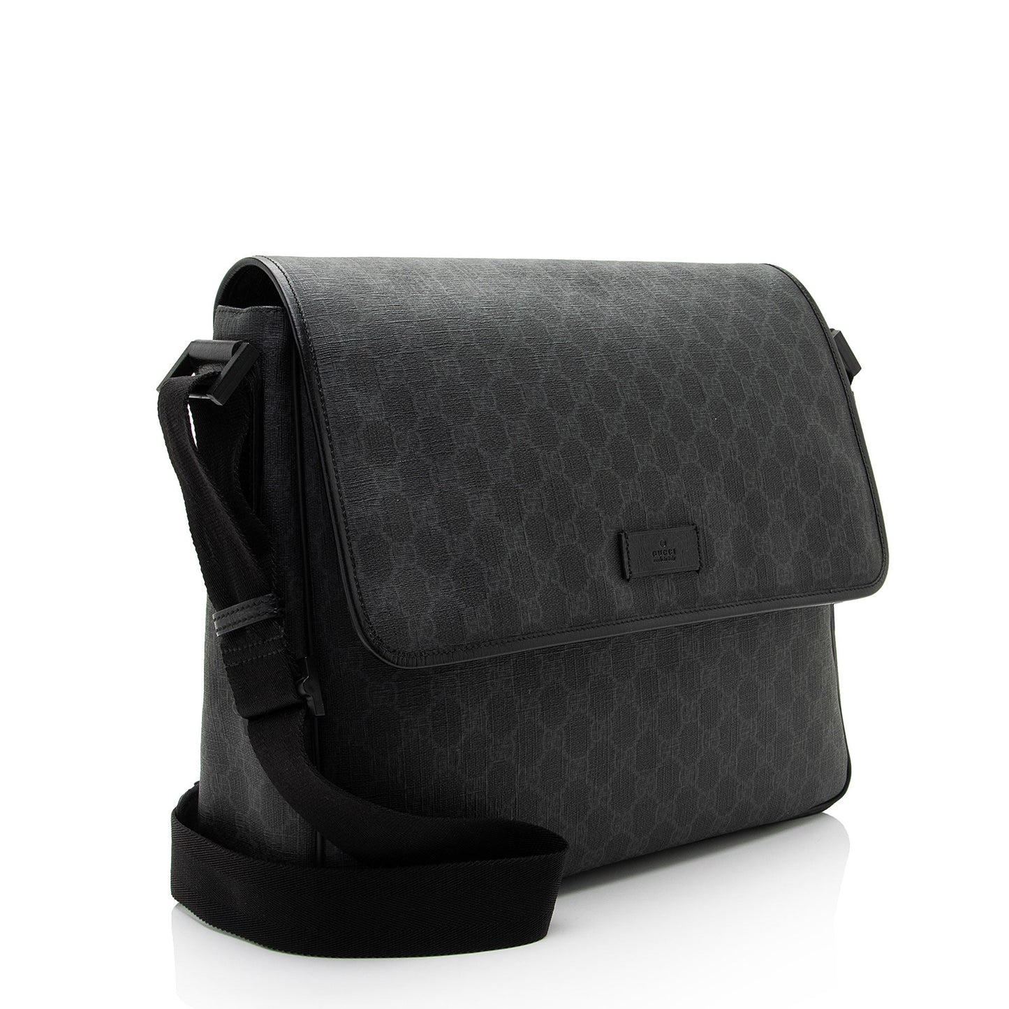 Gucci Nylon Leather Canvas Shoulder Bag