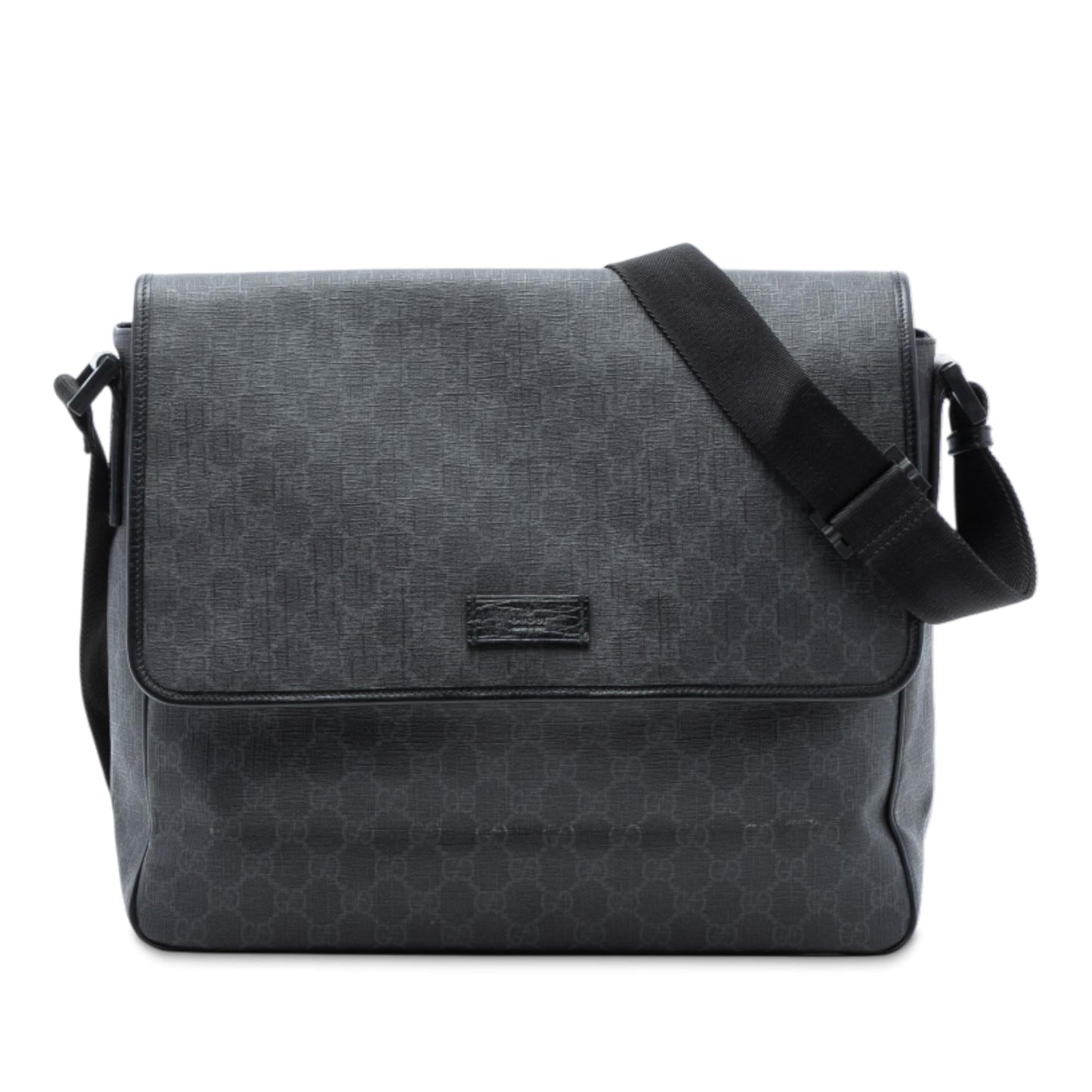 Gucci GG Supreme Flap Messenger Bag