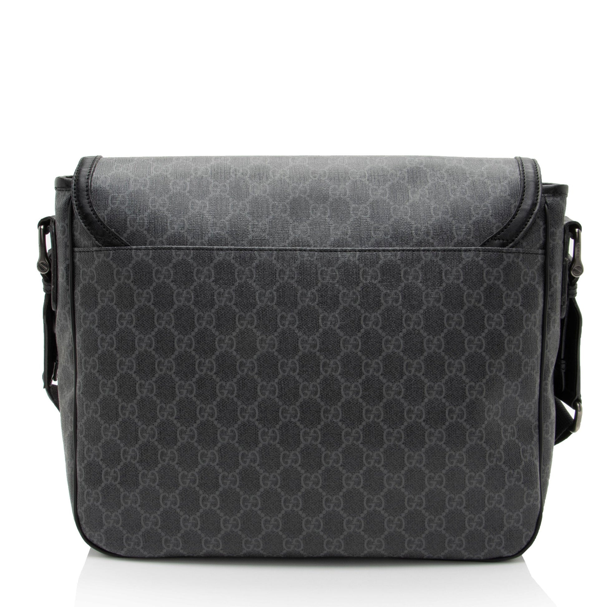 Gucci Nylon Leather Canvas Shoulder Bag