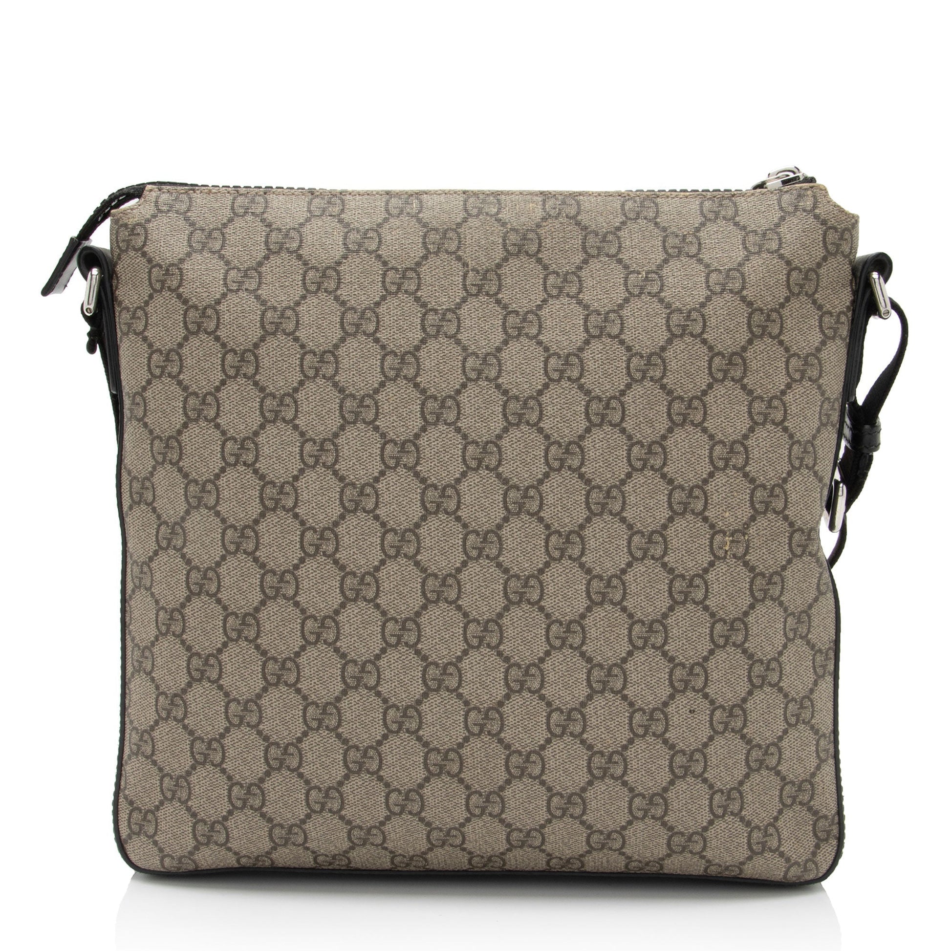 Gucci Nylon Leather Canvas Shoulder Bag