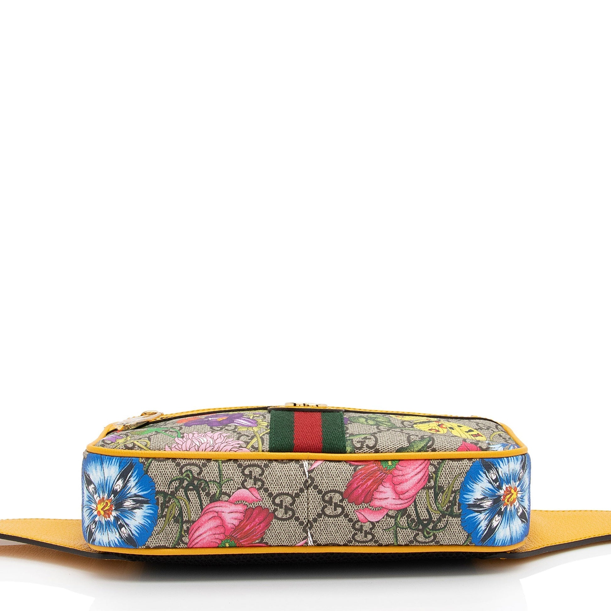 Gucci Nylon Leather Canvas Shoulder Bag
