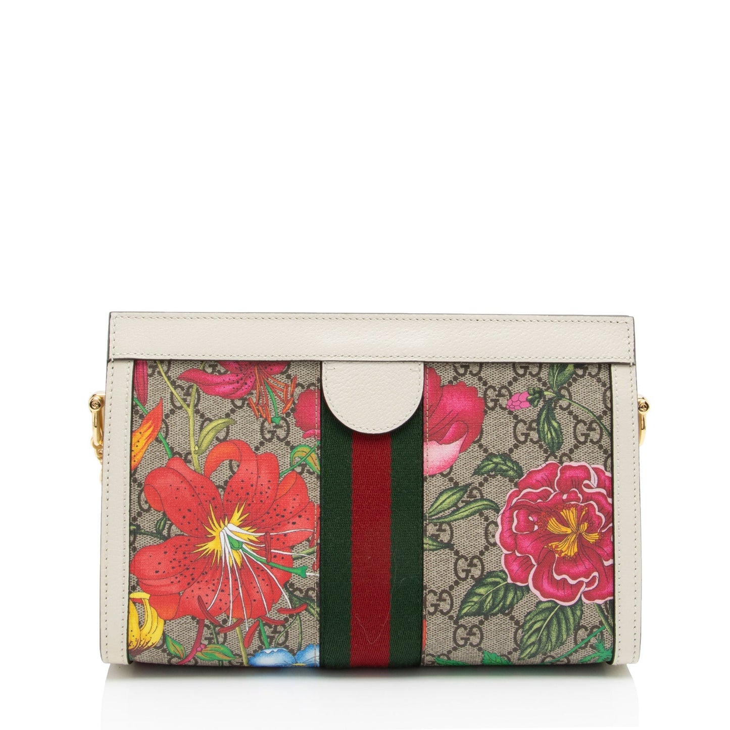 Gucci Nylon Leather Canvas Shoulder Bag