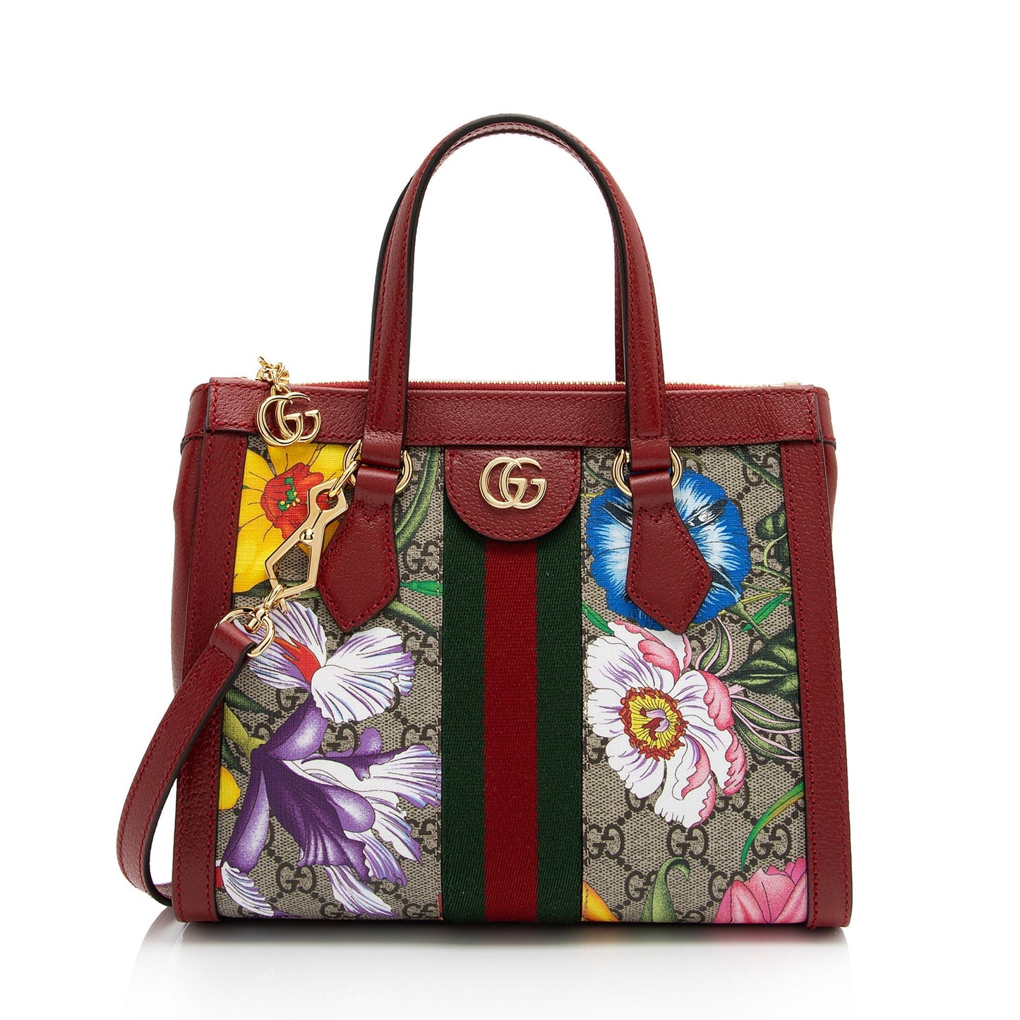 Gucci Nylon Leather Canvas Tote