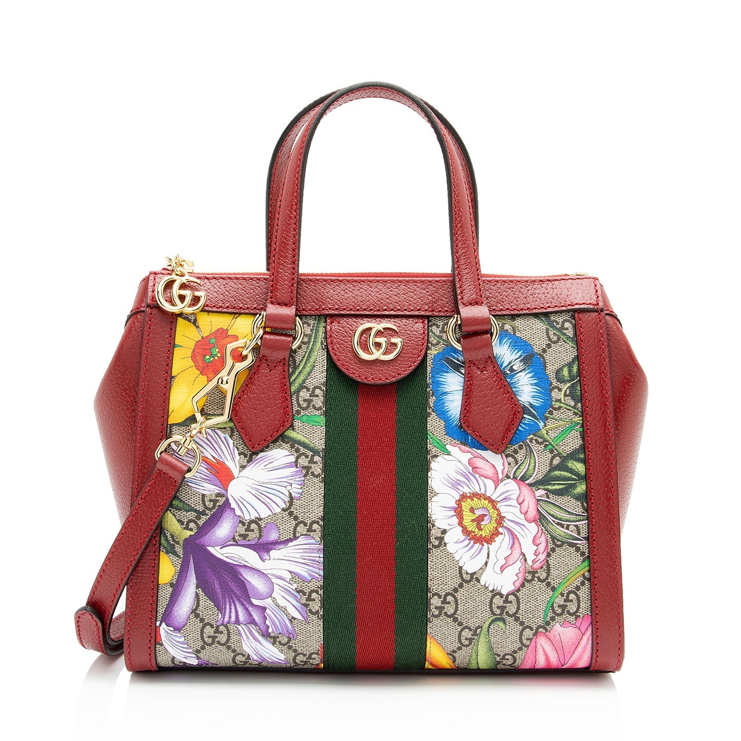 Gucci Nylon Leather Canvas Tote