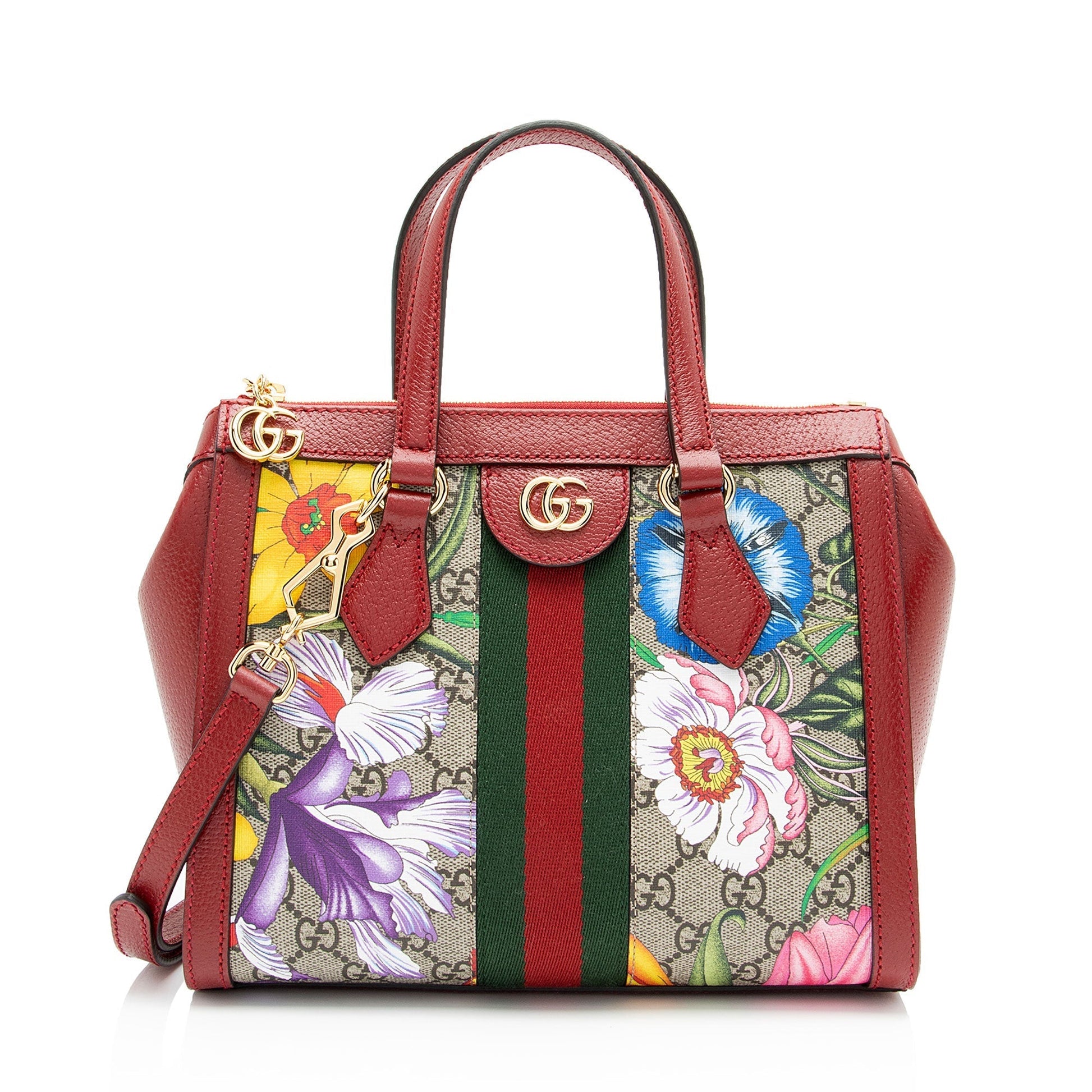 Gucci Nylon Leather Canvas Tote