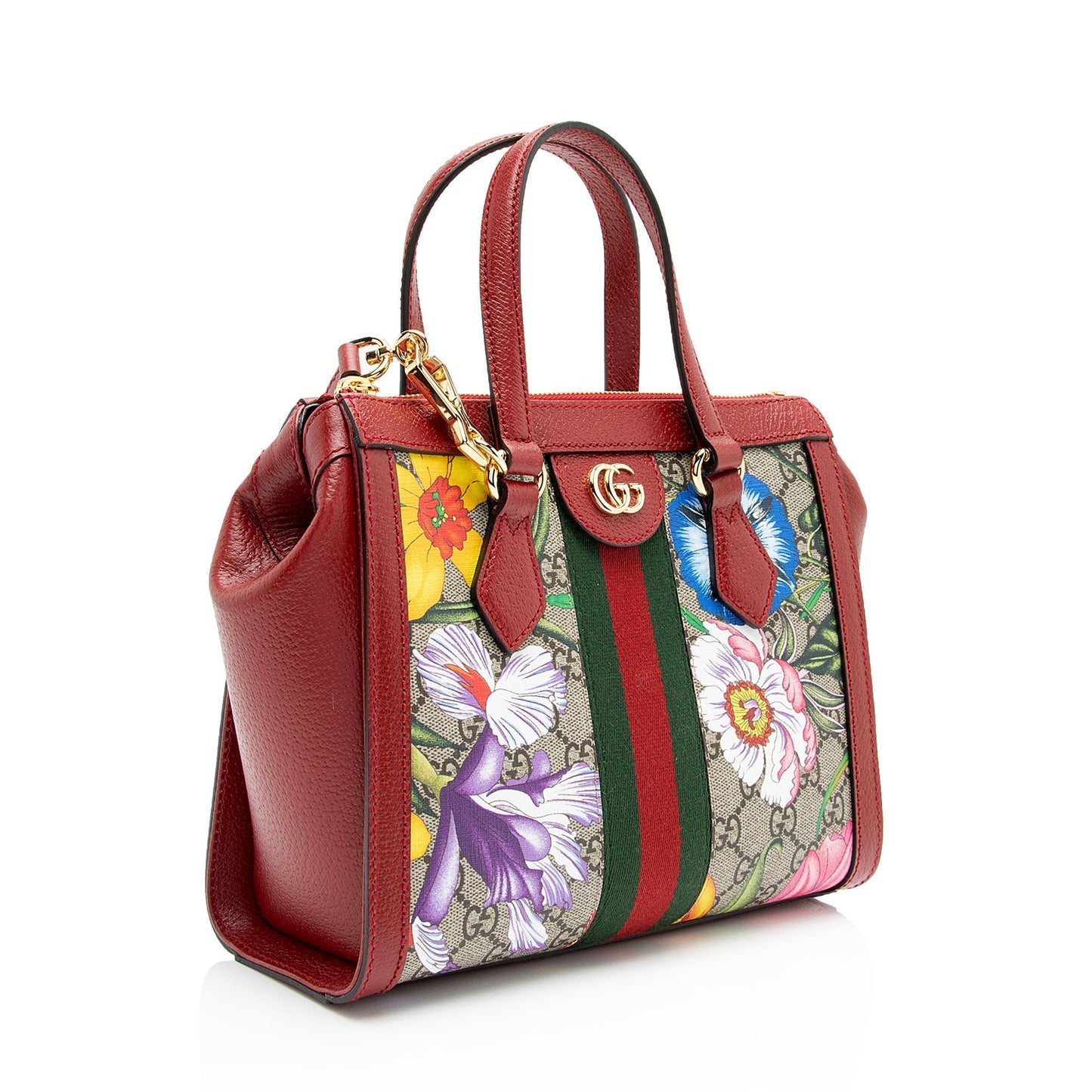 Gucci Nylon Leather Canvas Tote