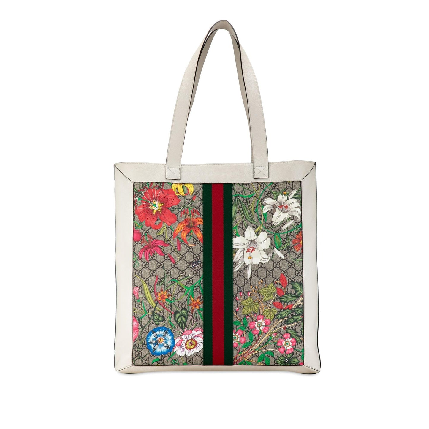 Gucci GG Supreme Flora Ophidia Tote