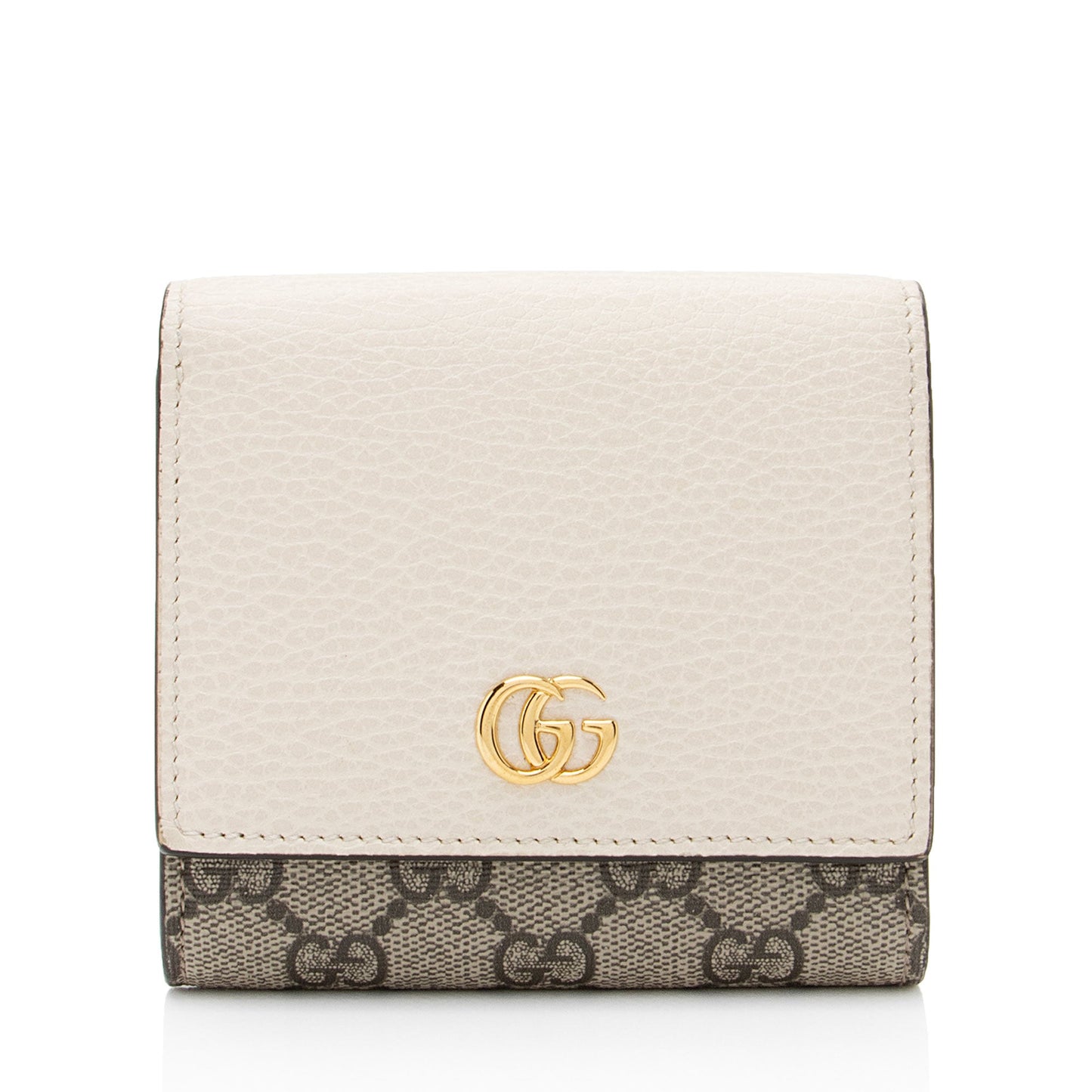 Gucci GG Supreme GG Marmont Compact Wallet (SHF-f4pbRS)