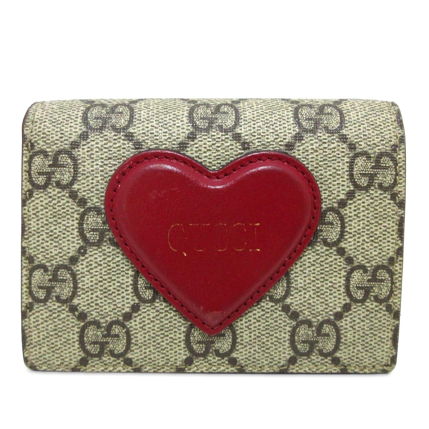 Gucci GG Supreme Heart Bifold Wallet (SHG-4t4GId)