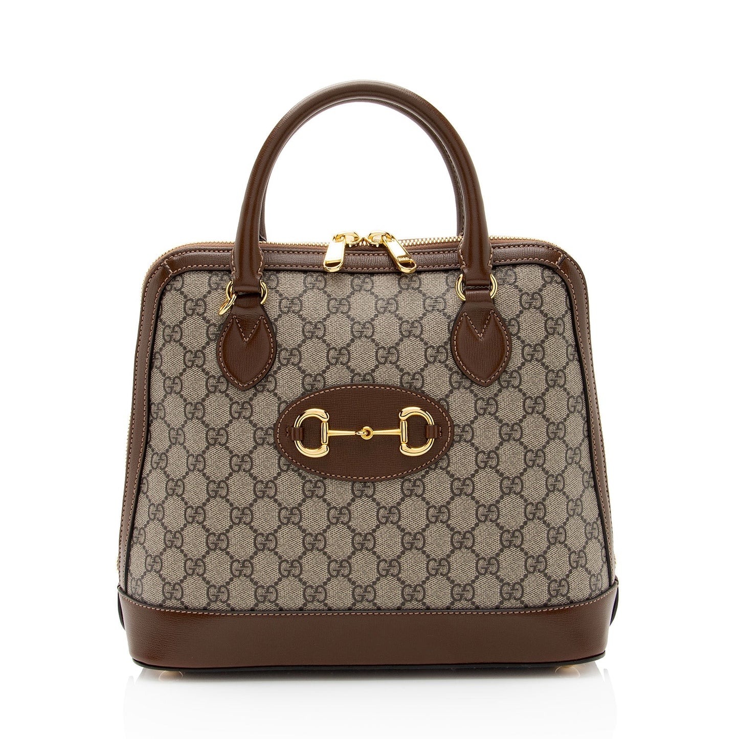 Gucci Leather Canvas Shoulder Bag