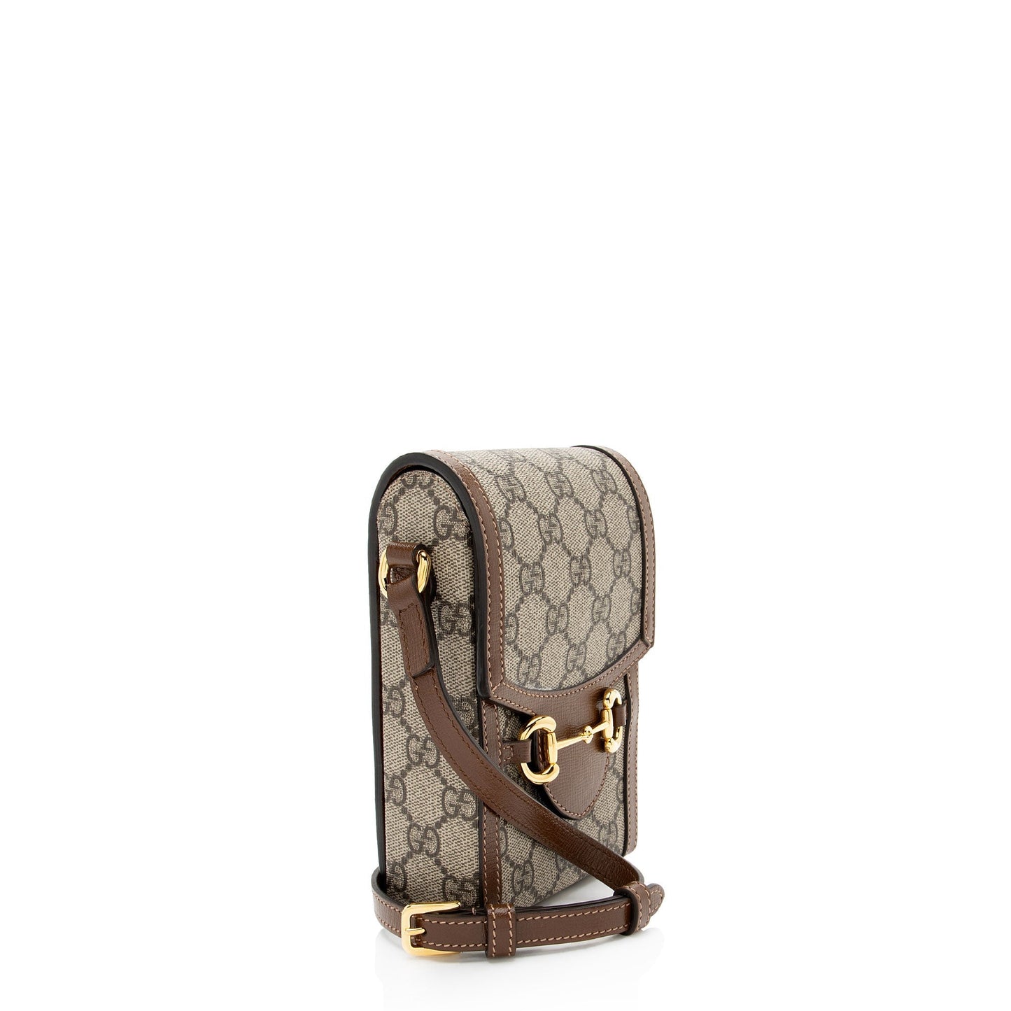 Gucci GG Supreme Horsebit 1955 Vertical Mini Shoulder Bag