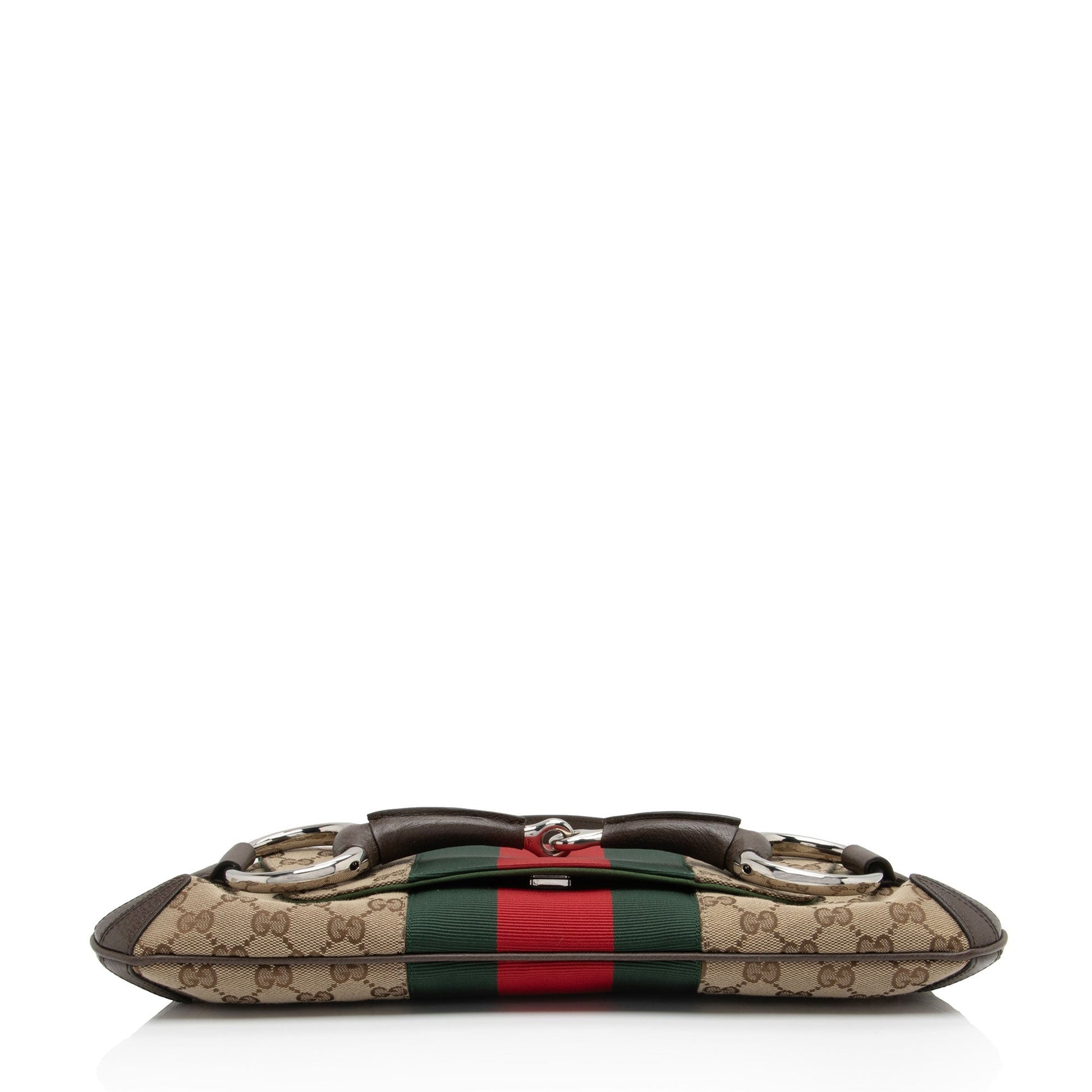 Gucci Nylon Chain Leather Shoulder Bag