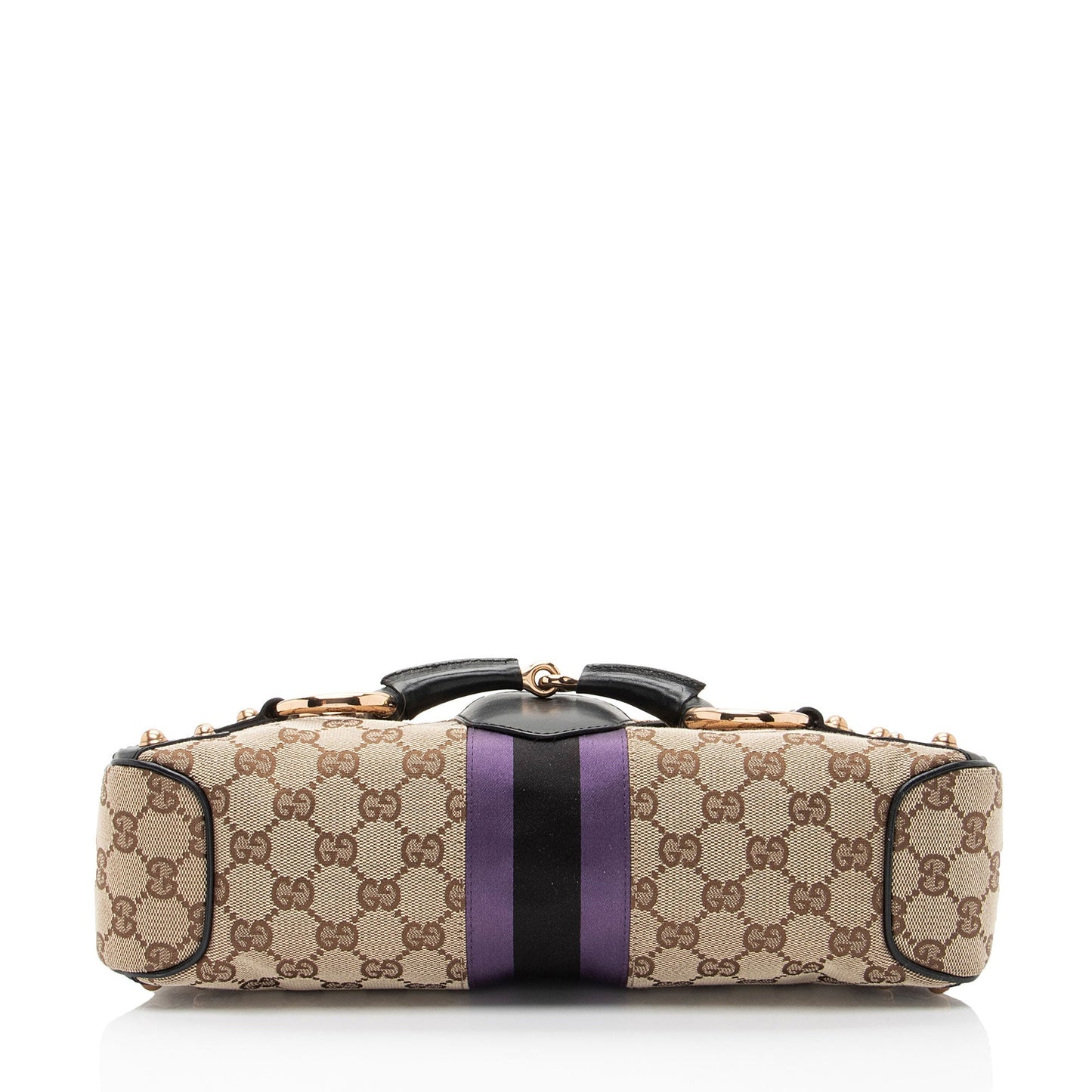 Gucci GG Supreme Horsebit Web Flap Bag (SHF-dZLqw3)