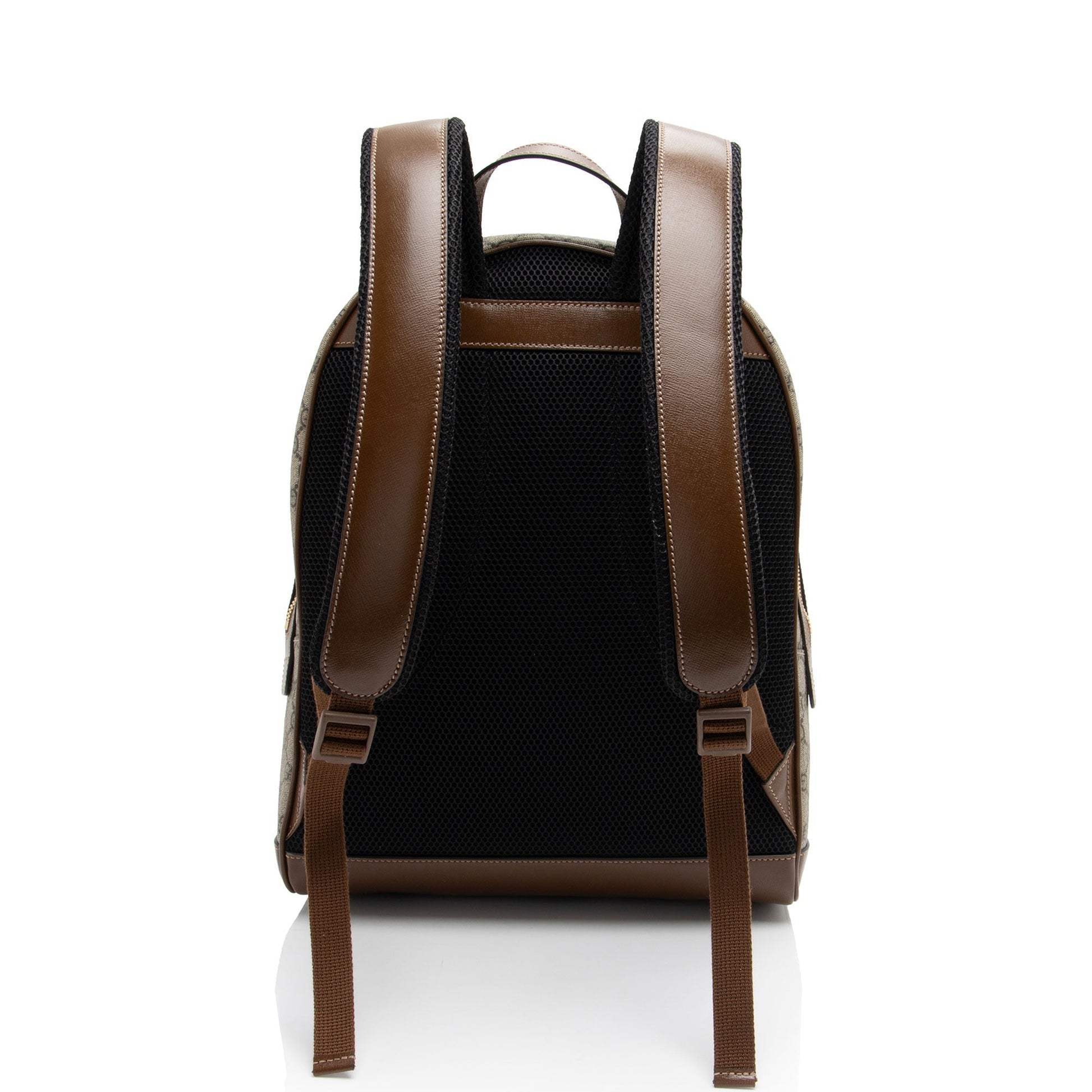 Gucci Nylon Leather Canvas Shoulder Bag