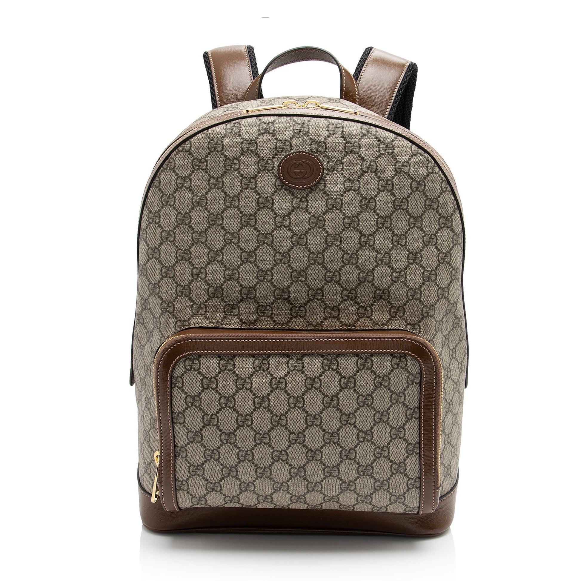 Gucci Nylon Leather Canvas Shoulder Bag