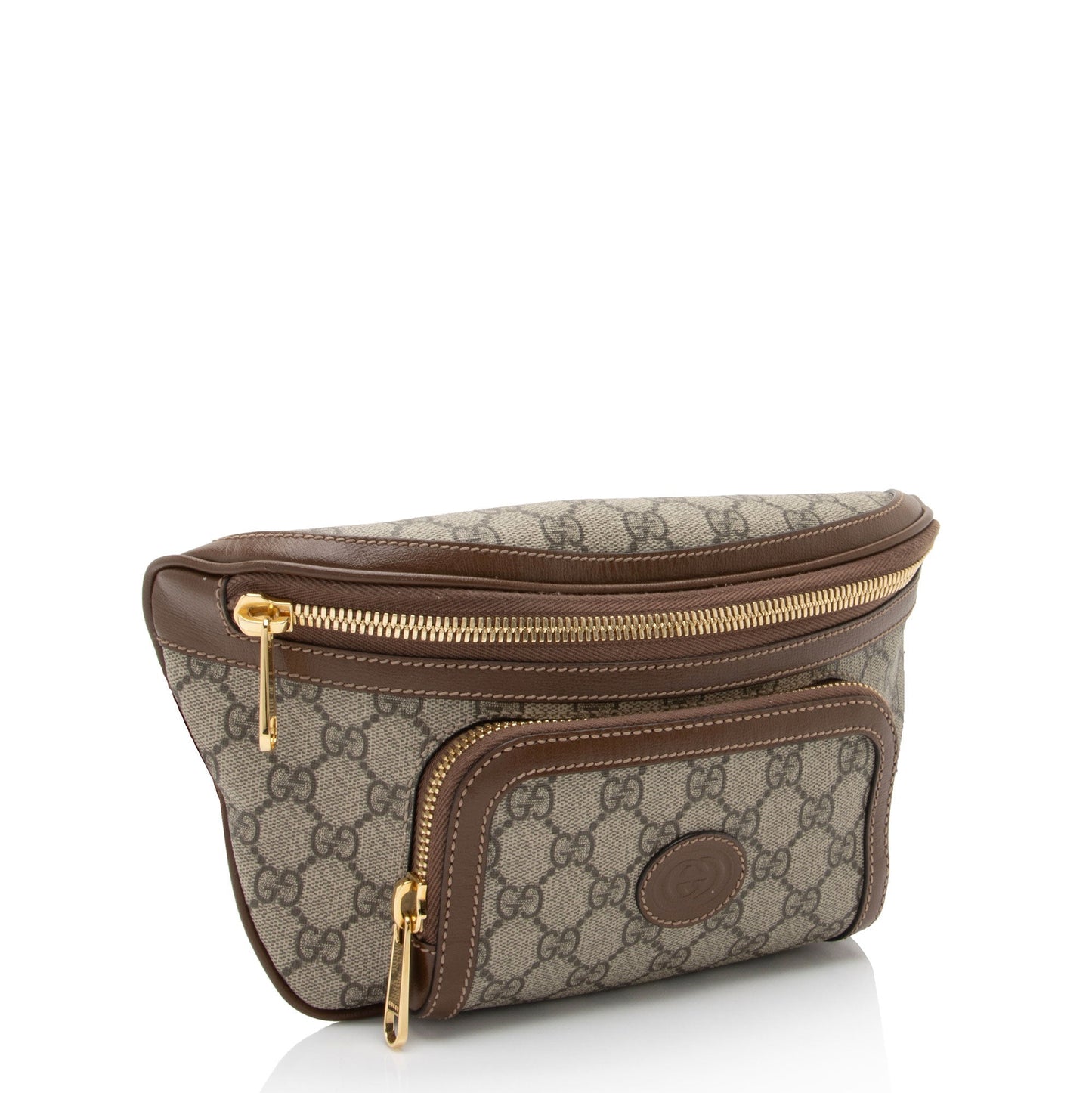 Gucci Nylon Leather Canvas Shoulder Bag