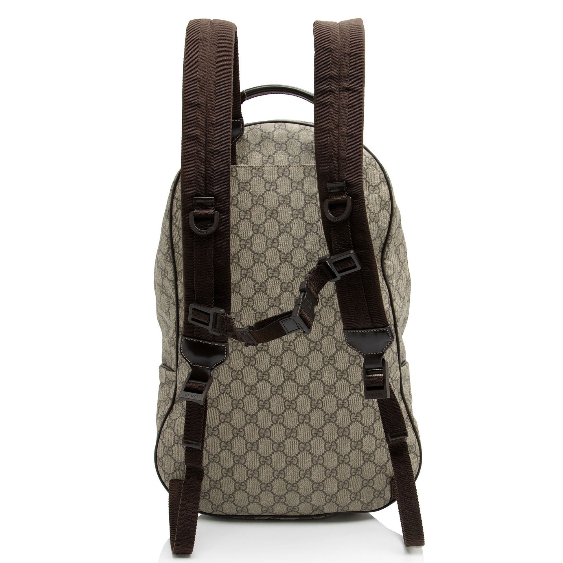 Gucci Nylon Leather Canvas Shoulder Bag