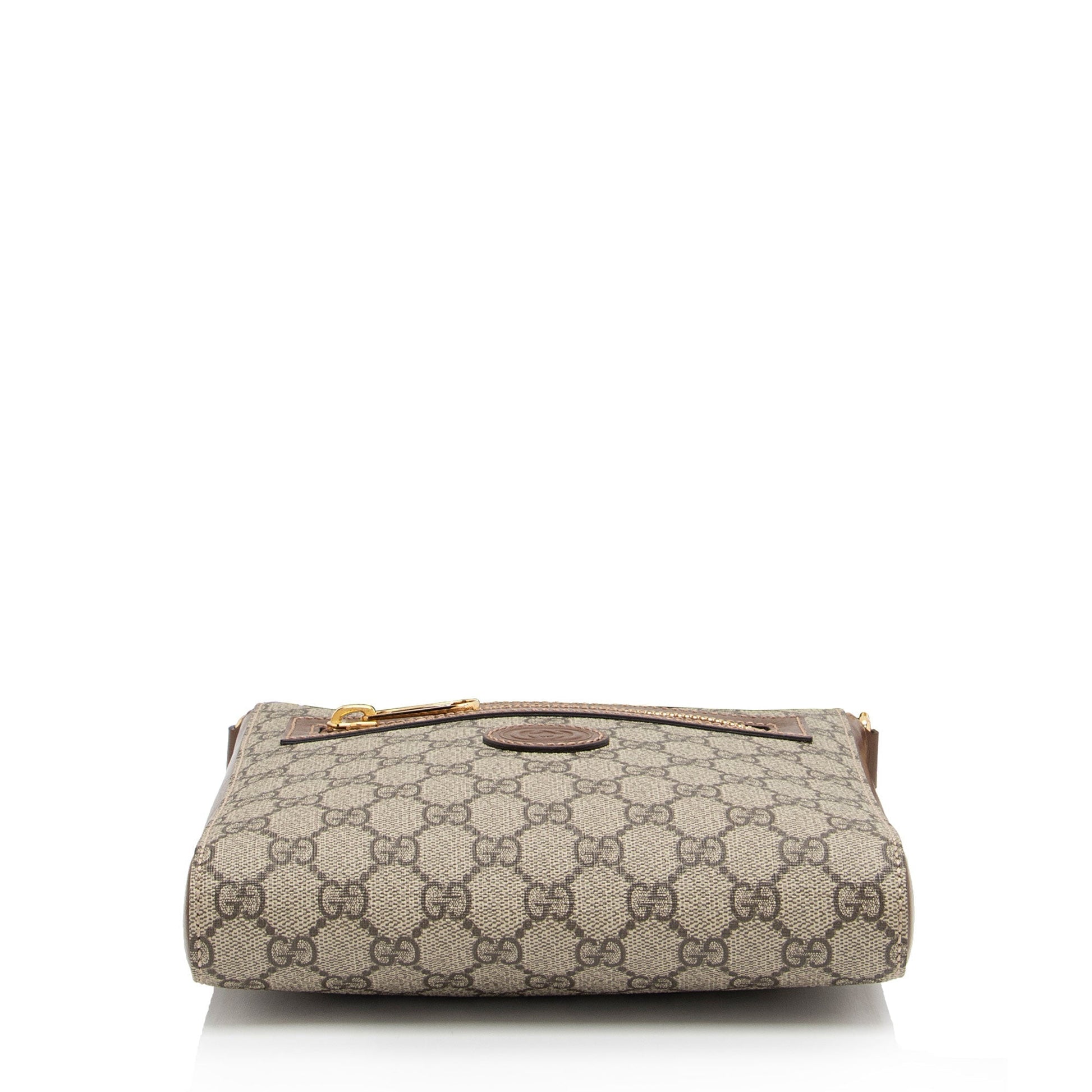 Gucci Nylon Leather Canvas Shoulder Bag