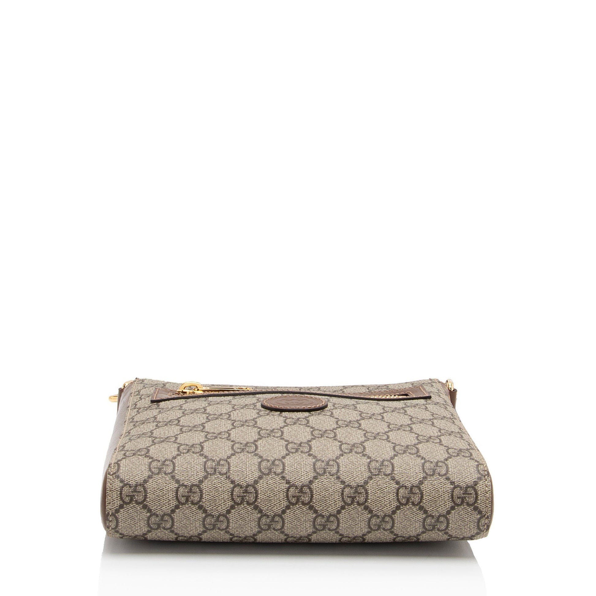 Gucci Nylon Leather Canvas Shoulder Bag